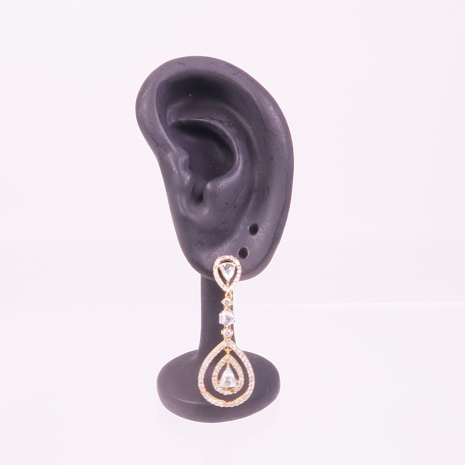 JEWELRY 18K黃金/白金Diamond Earrings鑽石耳環