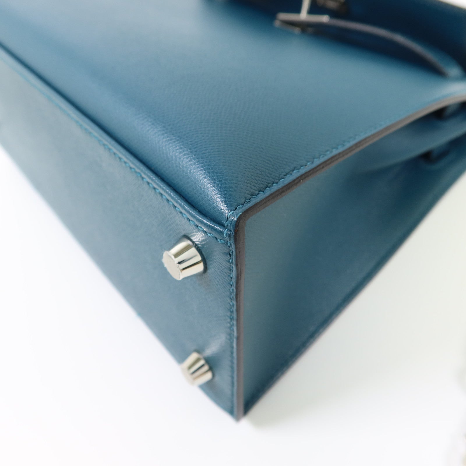 HERMES Madame皮革Kelly 25銀扣手挽肩背兩用袋