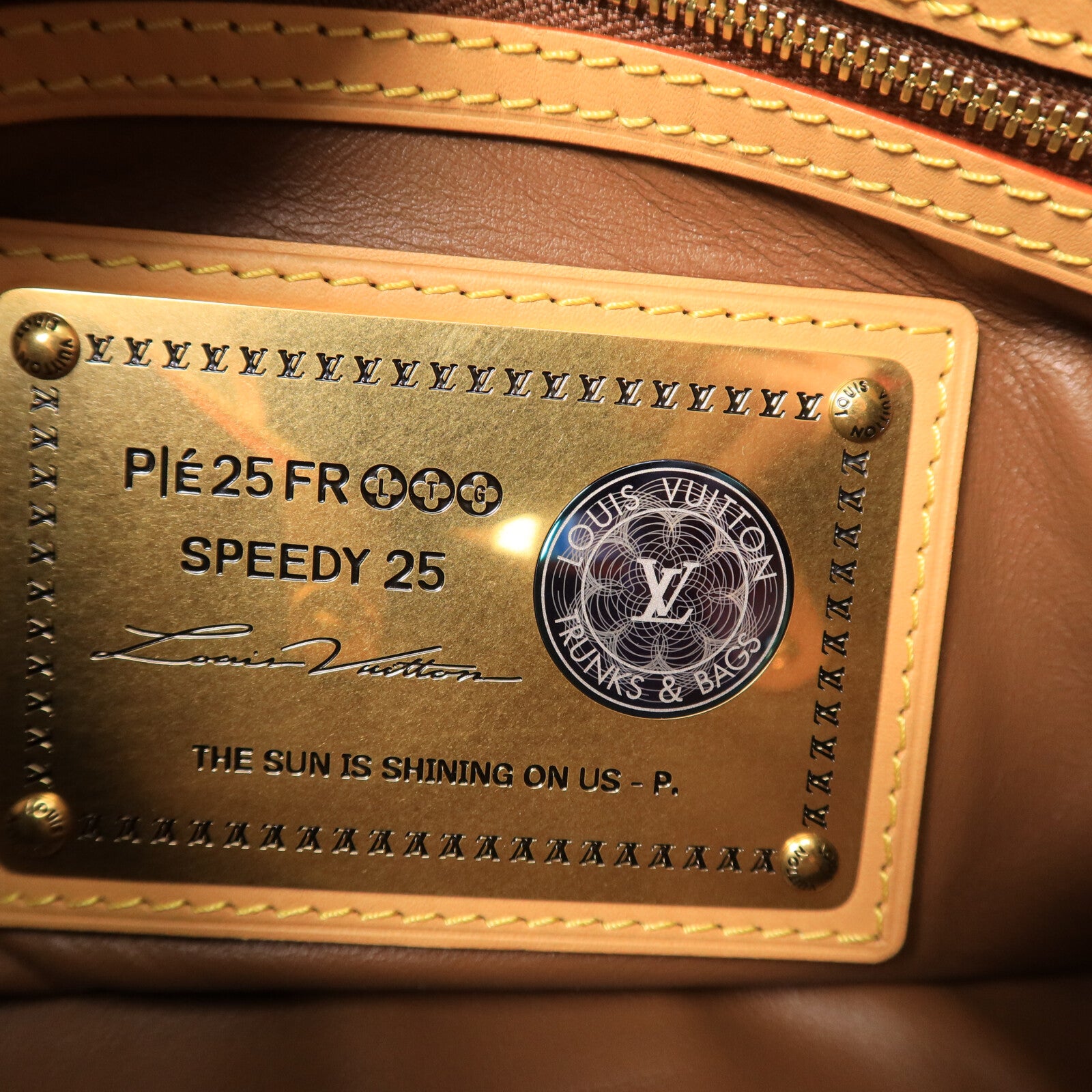 LOUIS VUITTON 牛皮/羊皮皮革Speedy P9 Bandouliere 25手挽肩背兩用袋
