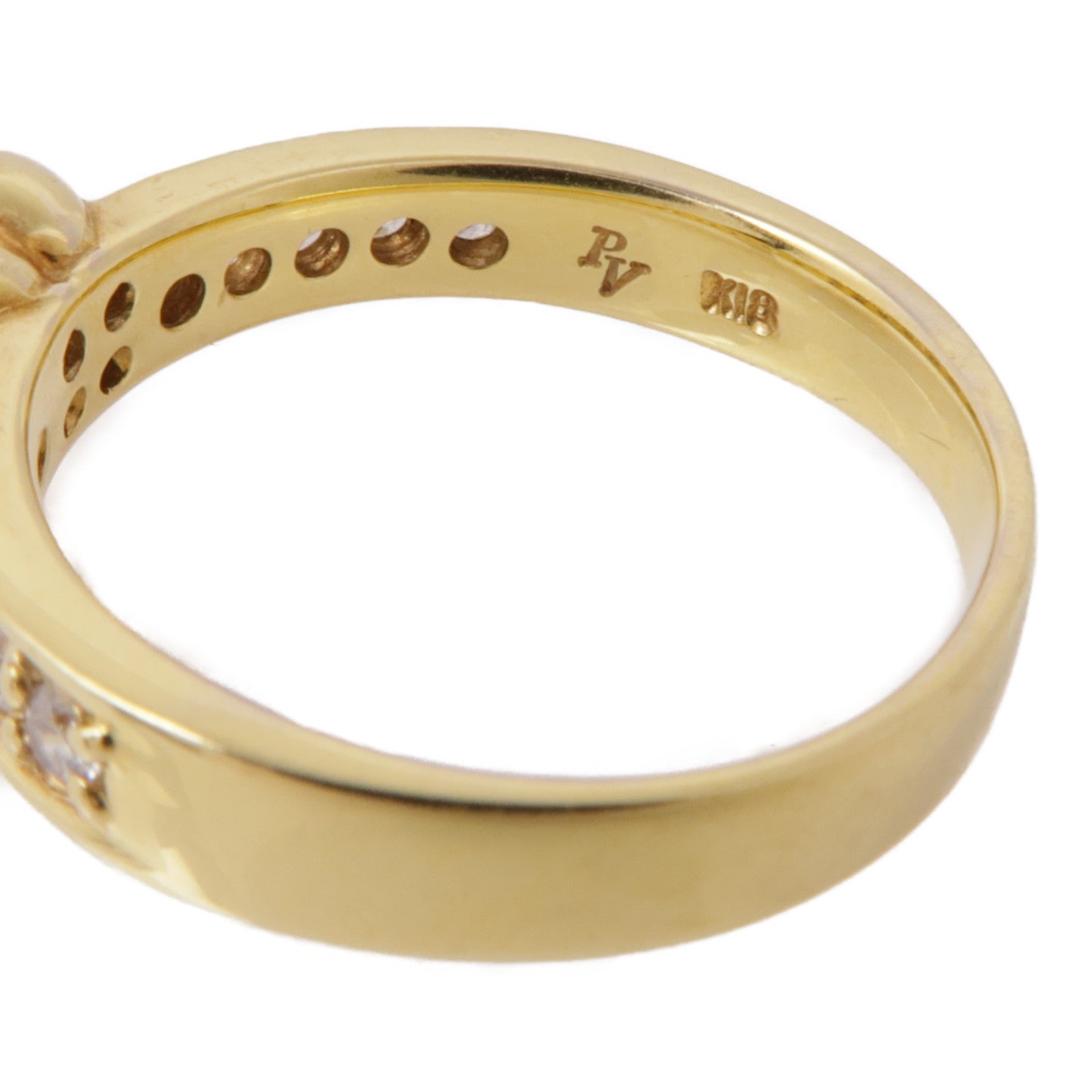 JEWELRY【激減優惠】 18K黃金Diamond Ring鑽石戒指US#5