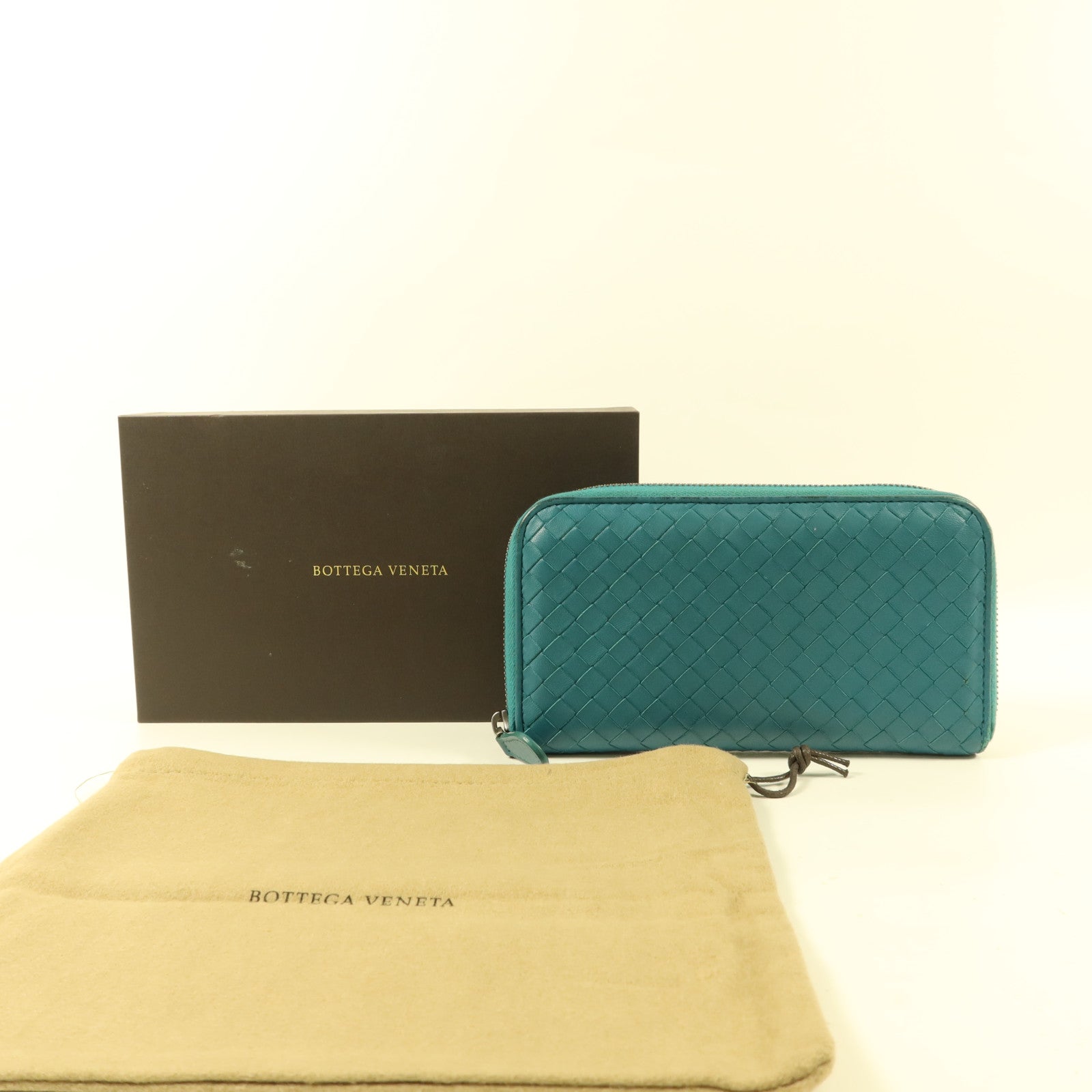 BOTTEGA VENETA 羊皮皮革Long Round Wallet長錢包