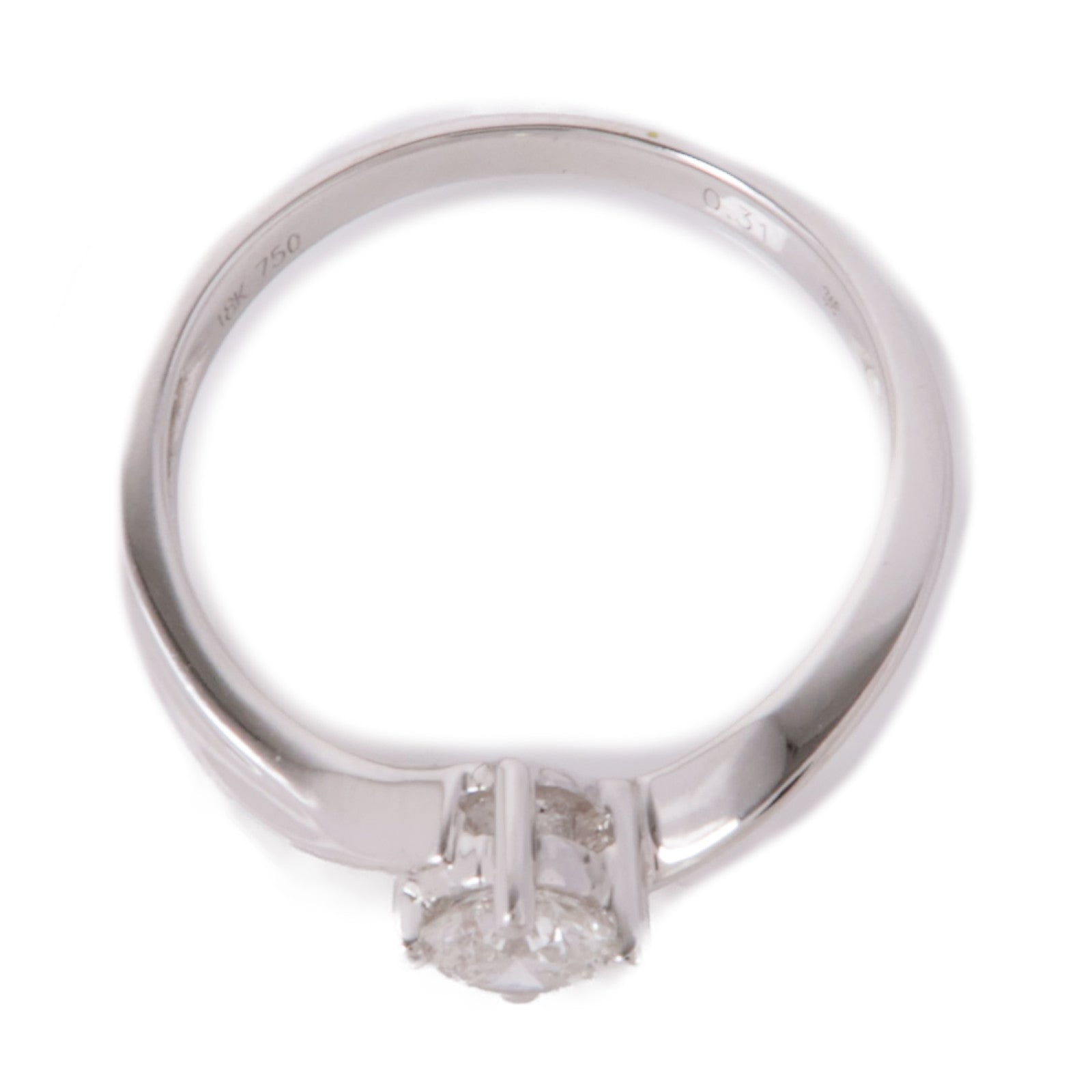 JEWELRY 【激減優惠】18K白金/Diamond鑽石戒指US#5.5