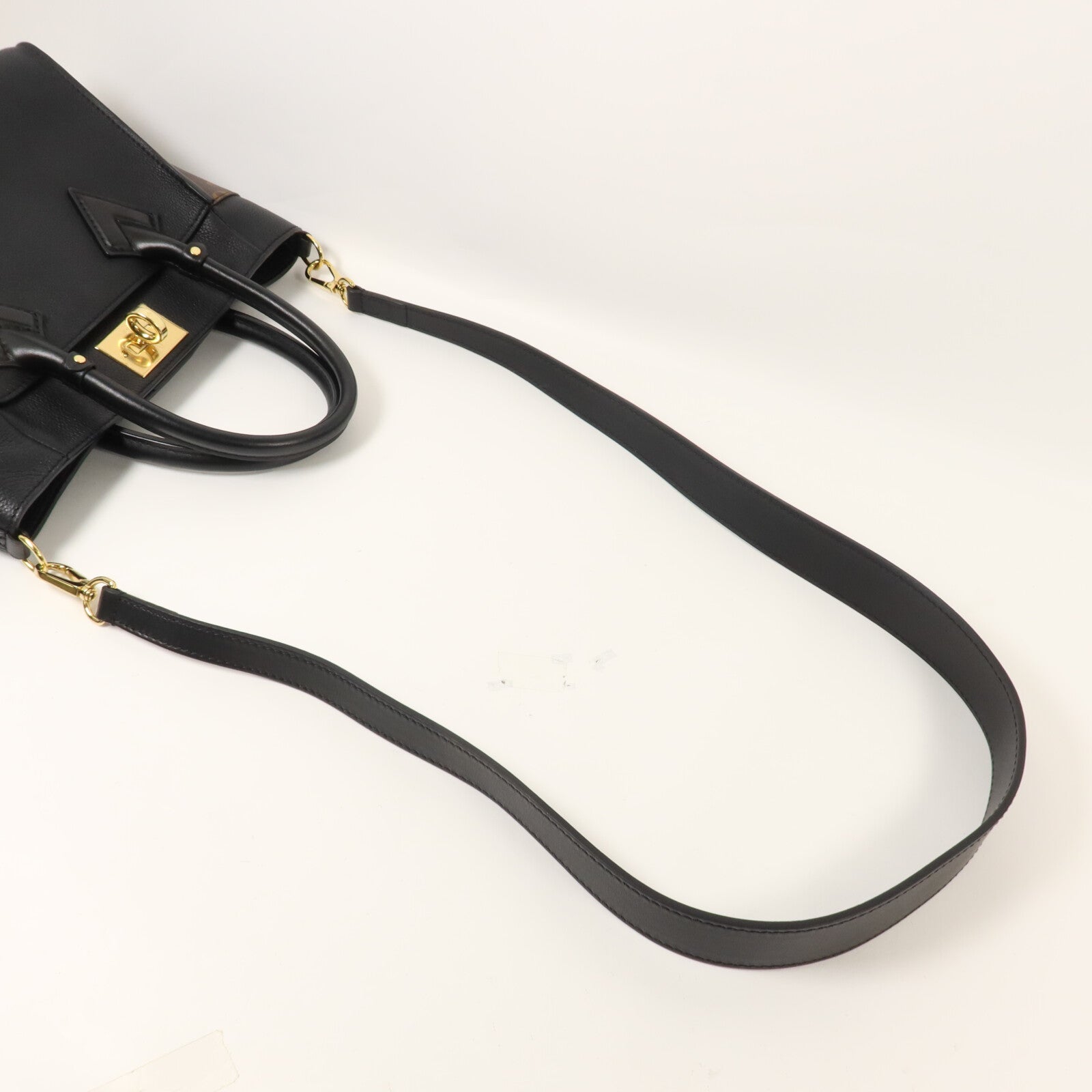 LOUIS VUITTON Monogram/牛皮皮革 On My Side PM手挽肩背兩用袋
