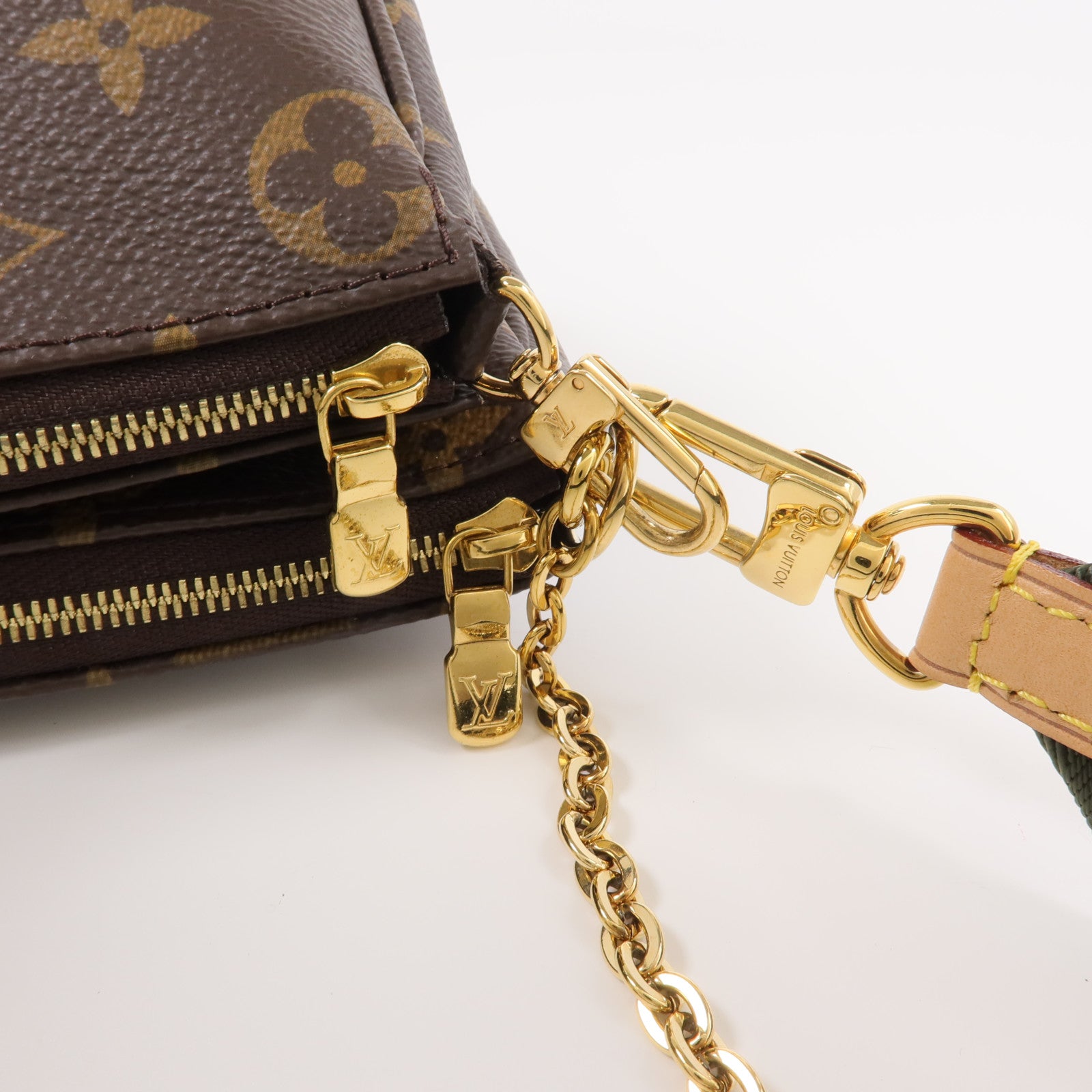 LOUIS VUITTON Monogram Multi Pochette Accessoires金扣肩背袋