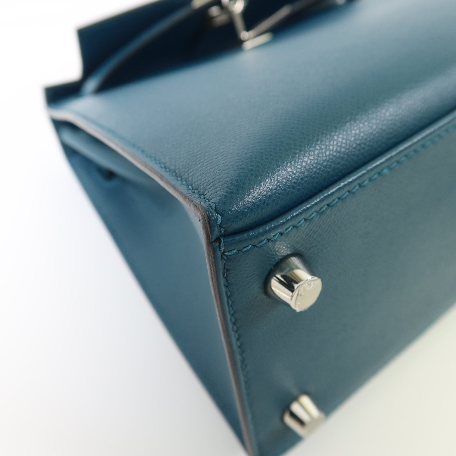 HERMES Madame皮革Kelly 25銀扣手挽肩背兩用袋