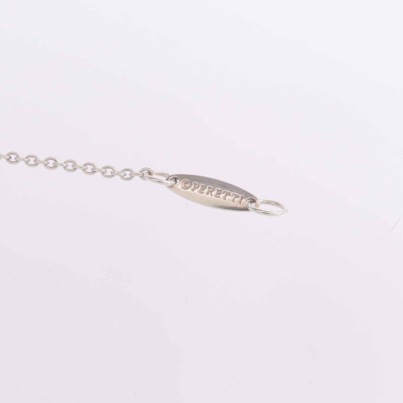TIFFANY＆CO 925純銀Elsa Peretti Bean Pendant項鍊