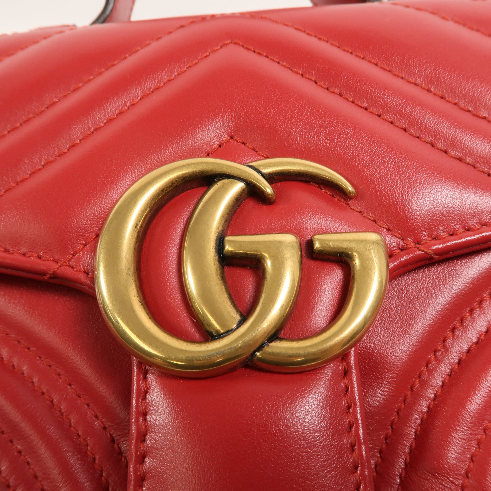 GUCCI 牛皮皮革GG Marmont手挽肩背兩用袋