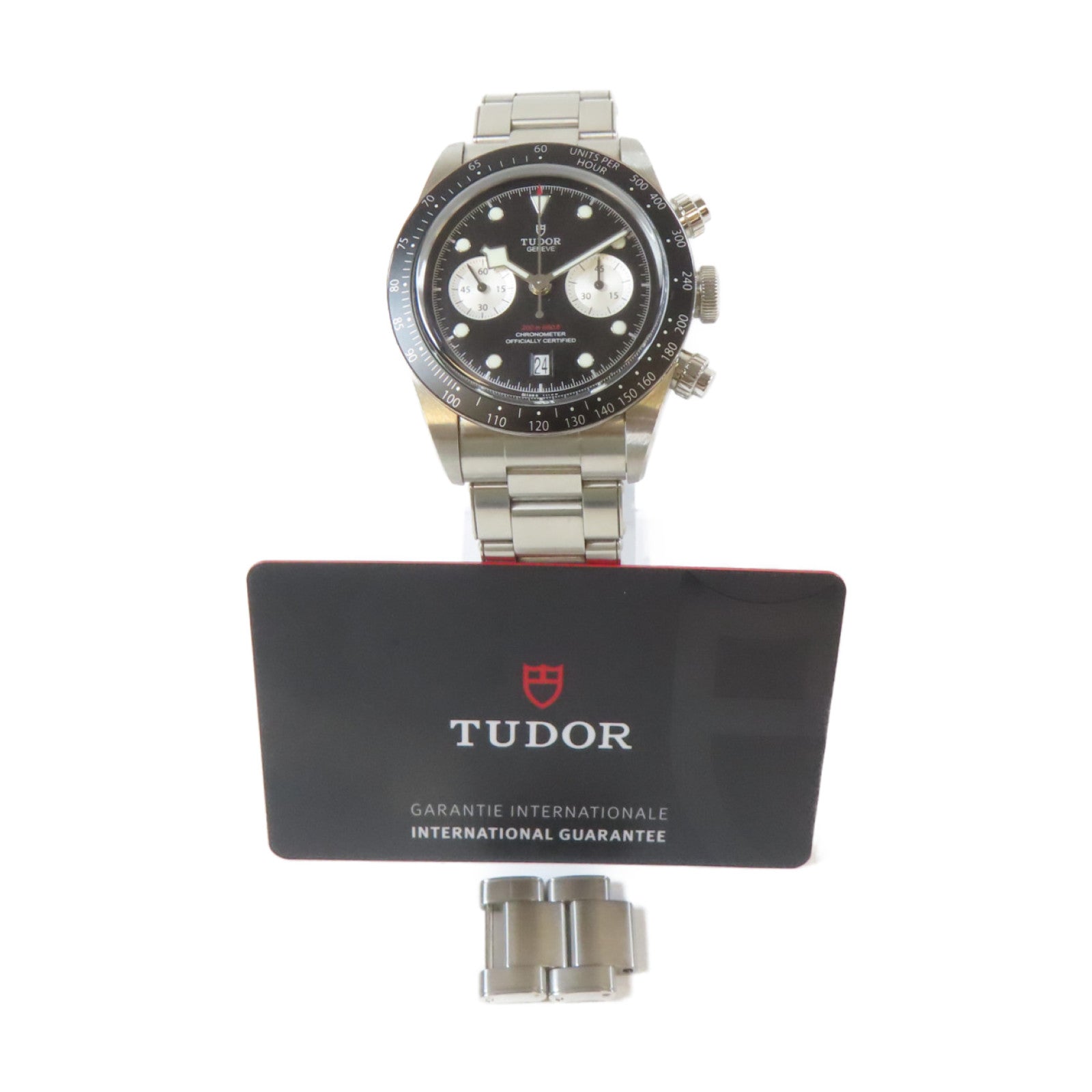 TUDOR Black Bay Chrono不鏽鋼手錶自動機芯黑色