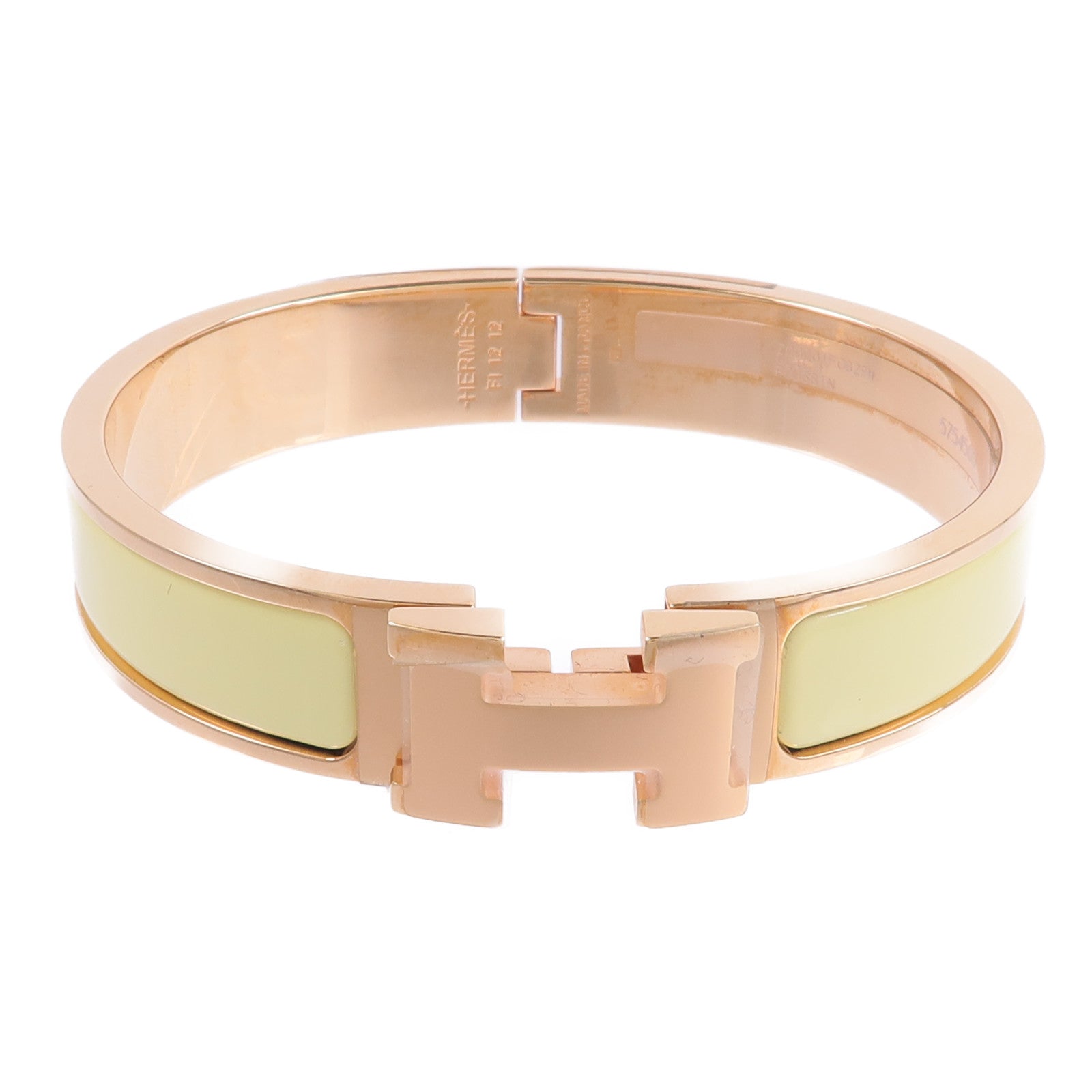 HERMES 金屬/琺瑯Clic H Bracelet手鐲