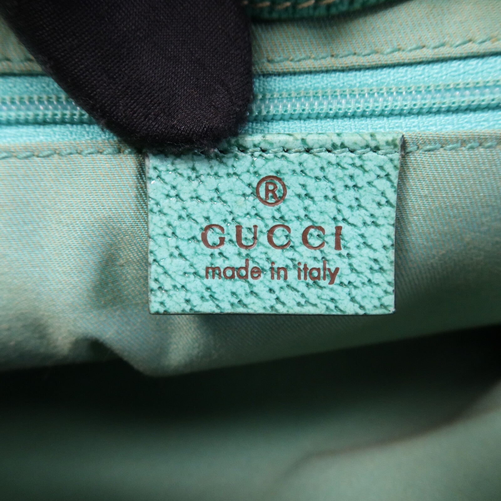 GUCCI 帆布Shoulder Bag銀扣手挽袋