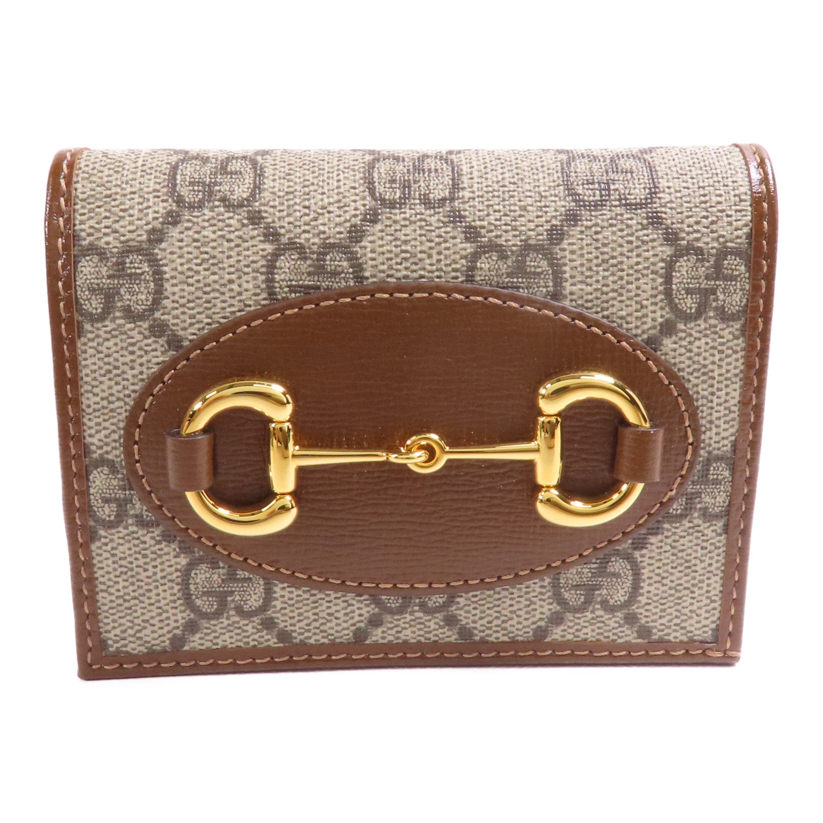 GUCCI 塗層帆布Wallet金扣錢包