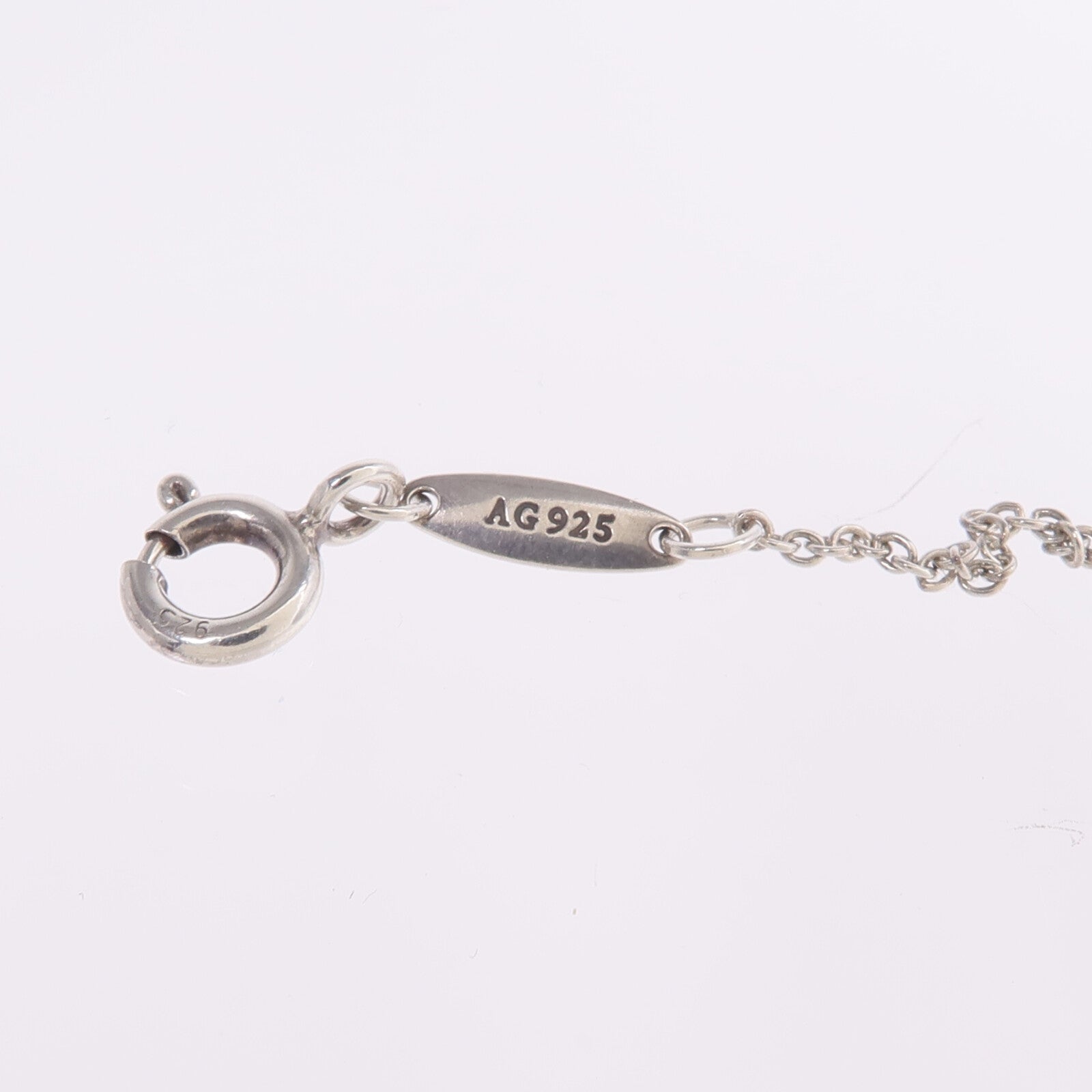 TIFFANY＆CO 925純銀Elsa Peretti Bean Pendant項鍊