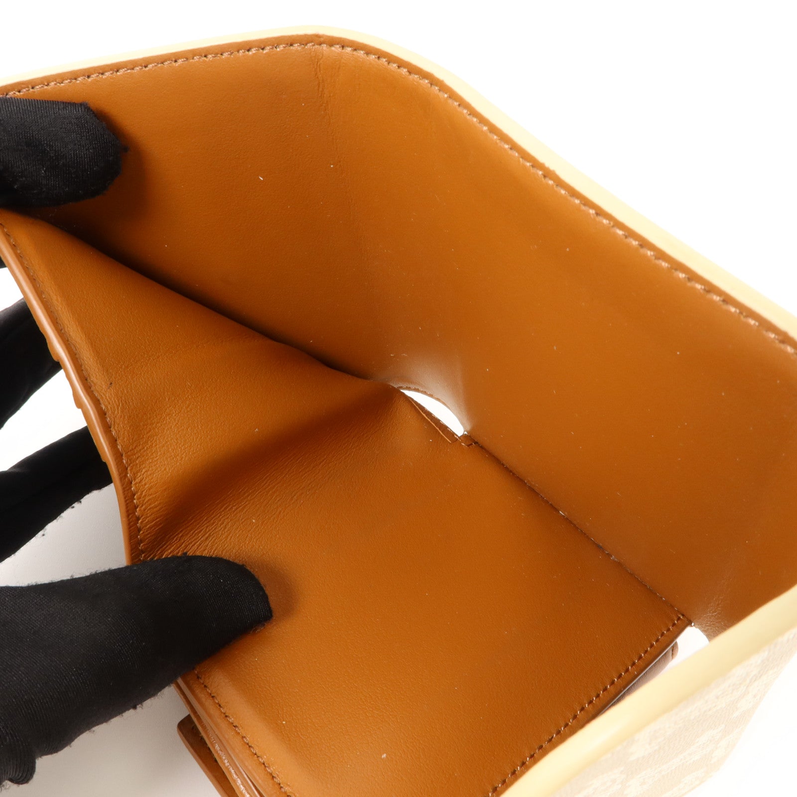CELINE 塗層帆布Triomphe Small Flap Wallet錢包
