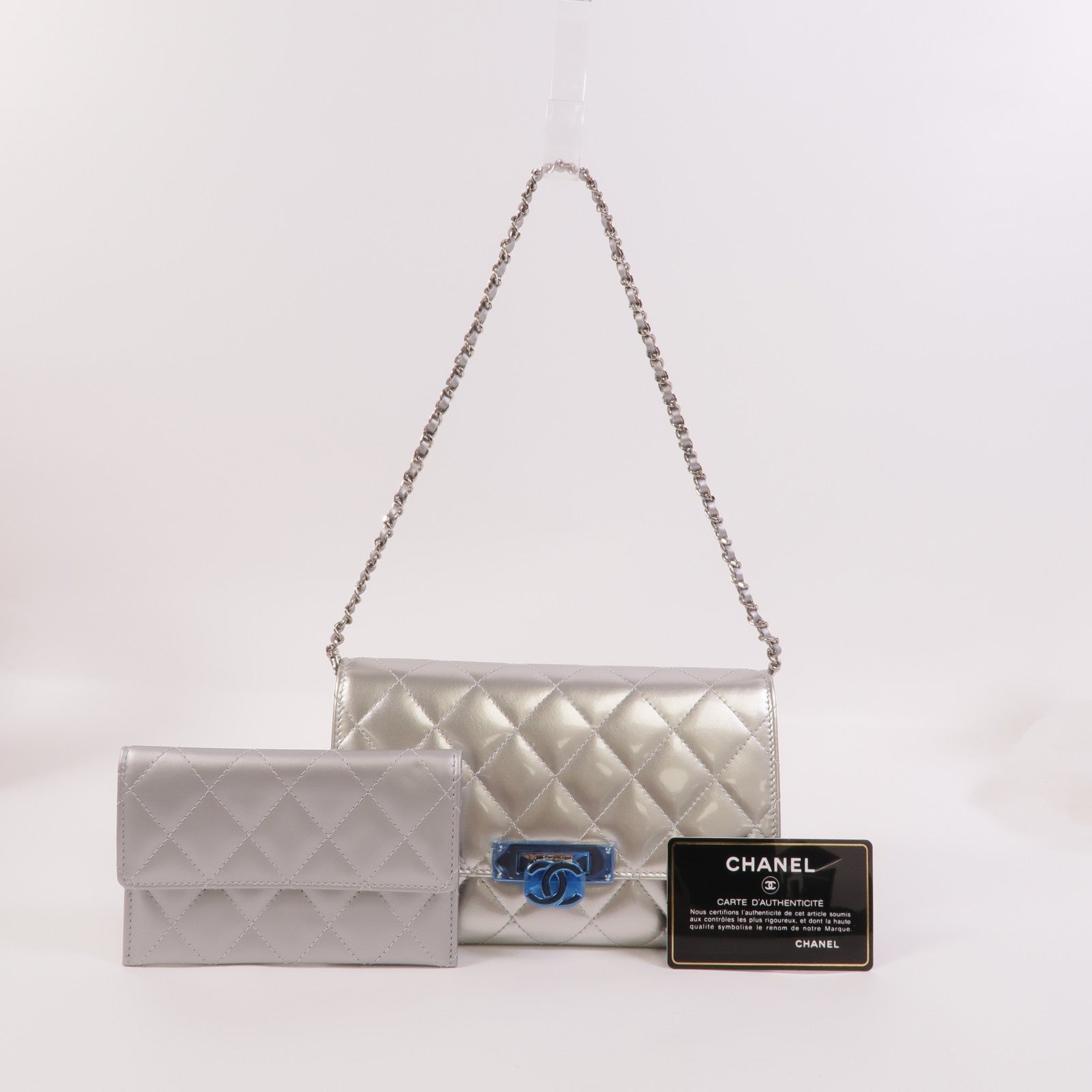 CHANEL 漆皮皮革Wallet On Chain肩背袋