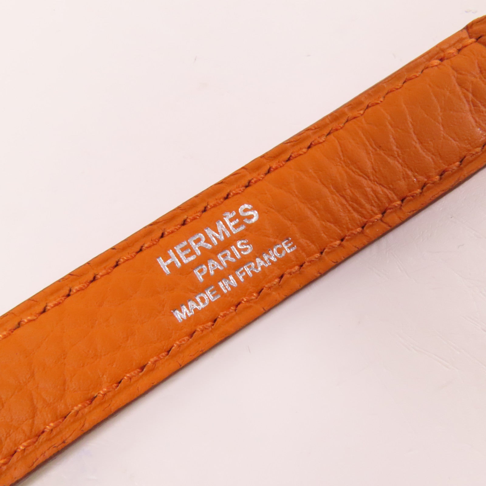 HERMES Clemence皮革Bolide 31銀扣手挽肩背兩用袋Orange