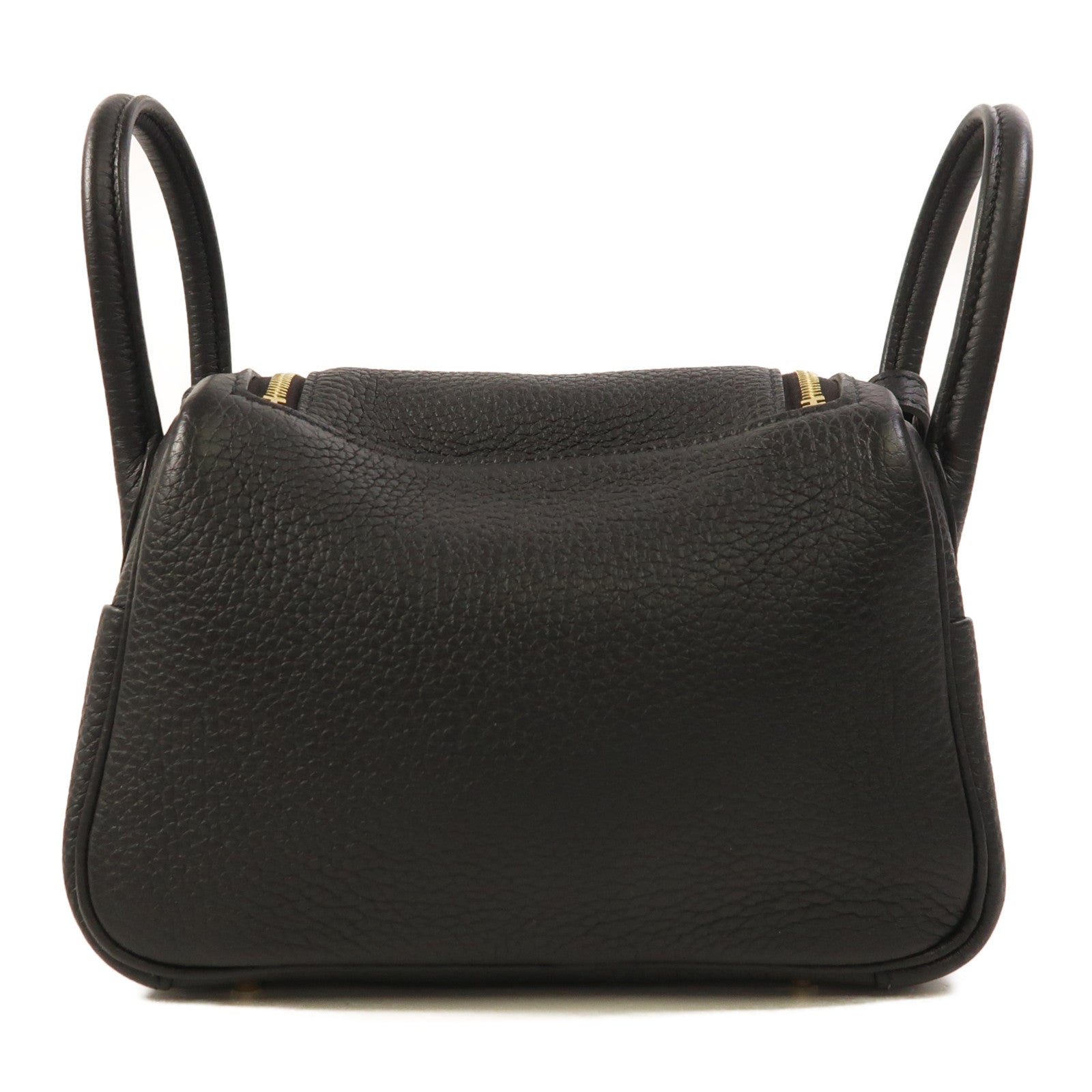 HERMES Clemence皮革Mini Lindy金扣手挽肩背兩用袋