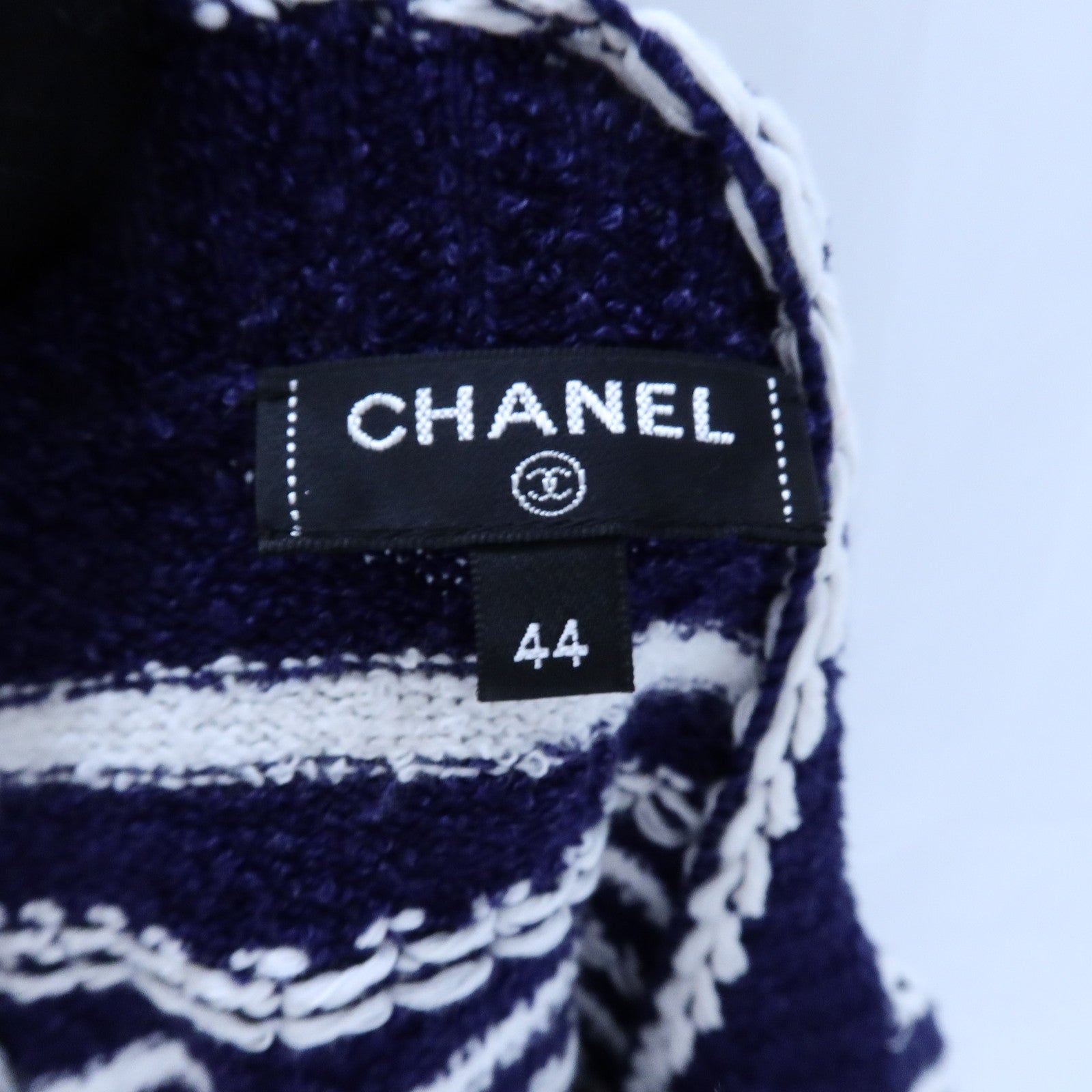 CHANEL Cotton/Linen Coco Buttoned Cardigan針織