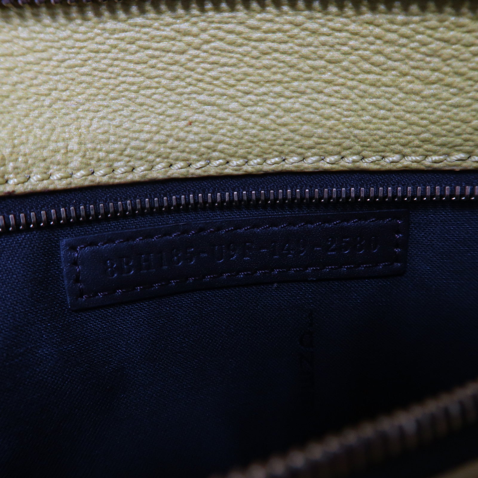 FENDI 塗層帆布Tote Bag金扣肩背袋黃色/啡色