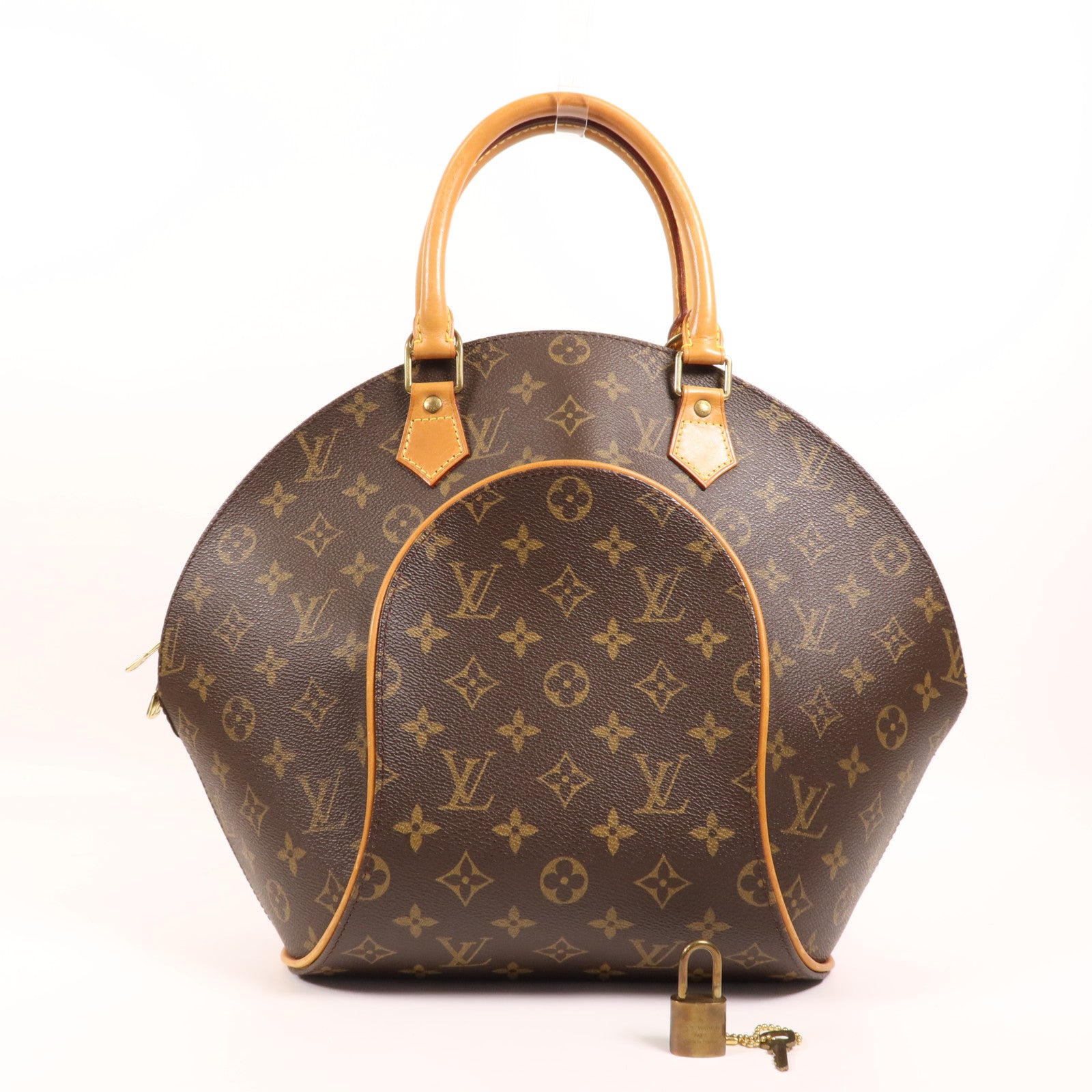 LOUIS VUITTON Monogram Ellipse MM金扣手挽袋
