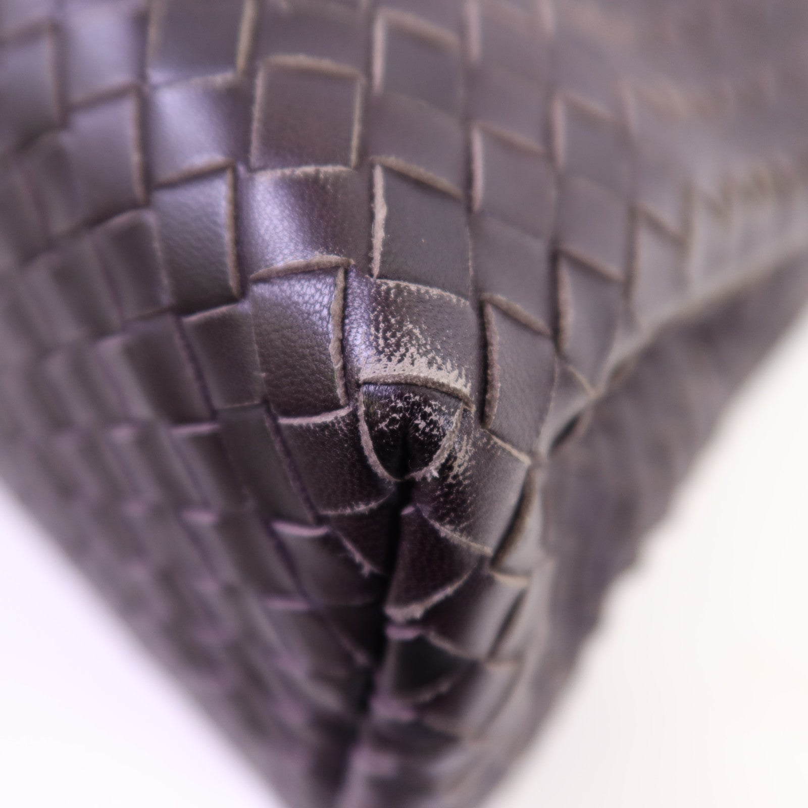 BOTTEGA VENETA 織紋皮革Roma Medium金扣手挽袋