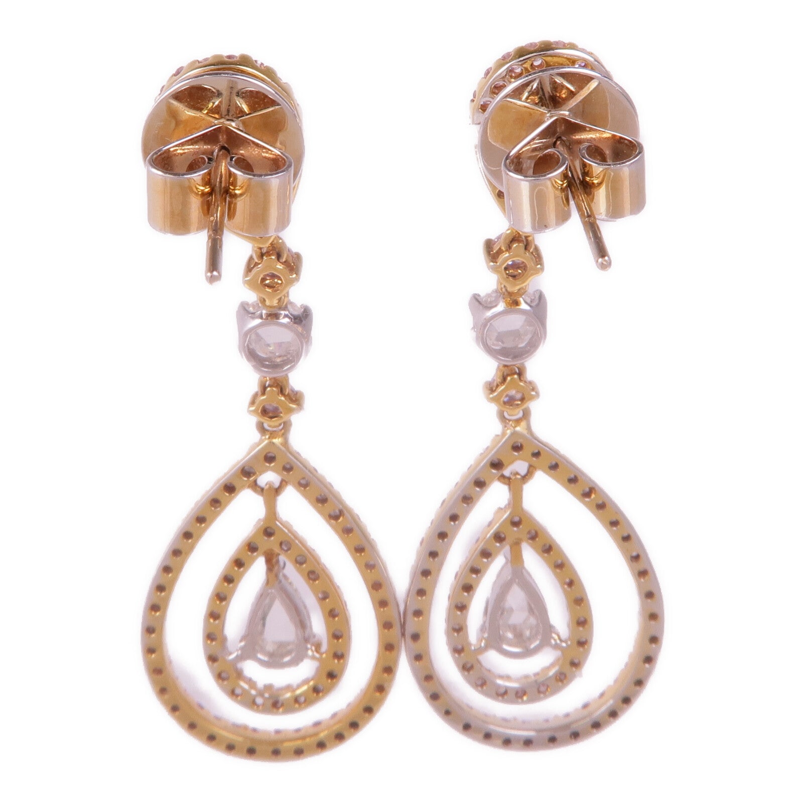 JEWELRY 【激減優惠】18K黃金/白金Diamond Earrings鑽石耳環