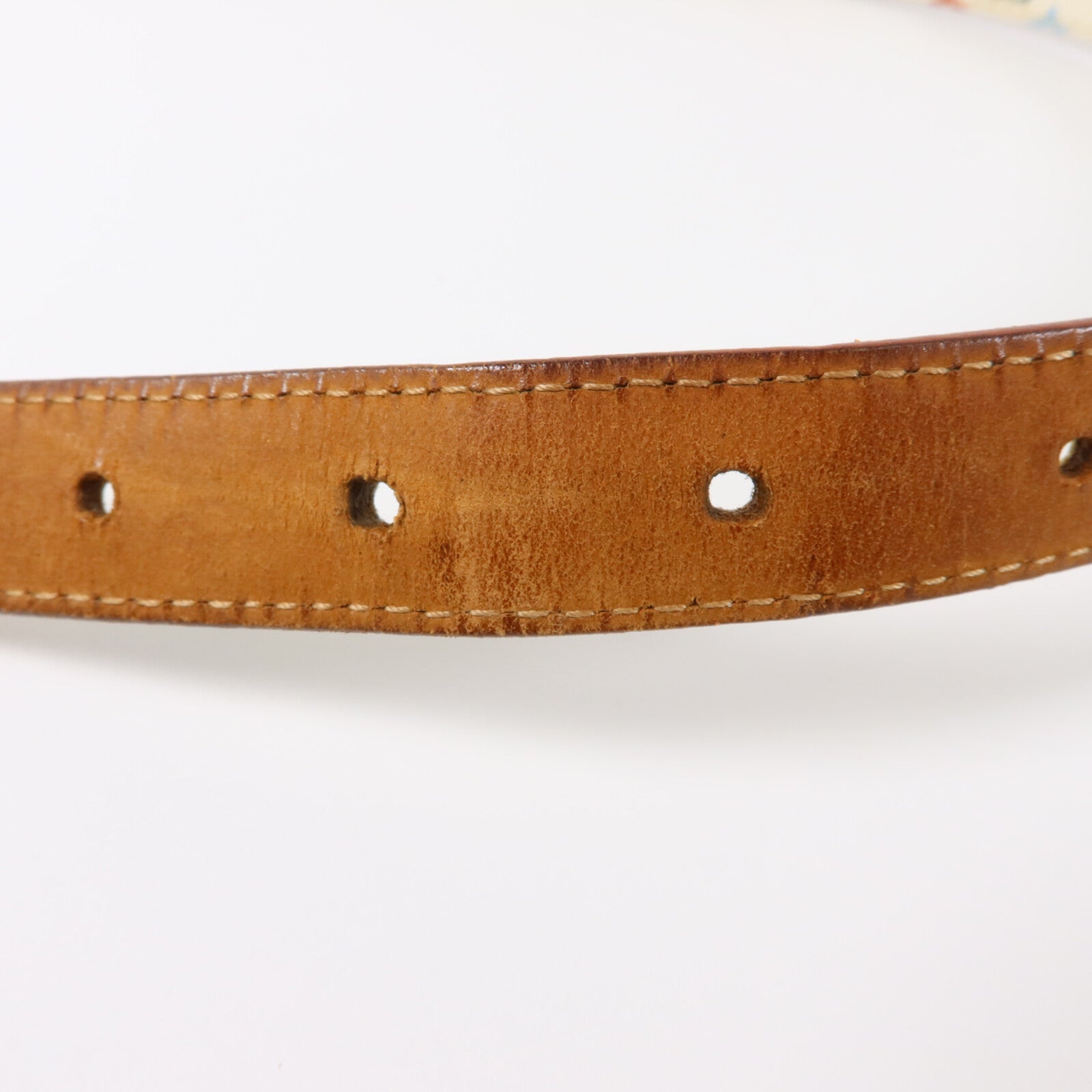 LOUIS VUITTON Monogram Multicolore Belt 90cm金扣腰帶