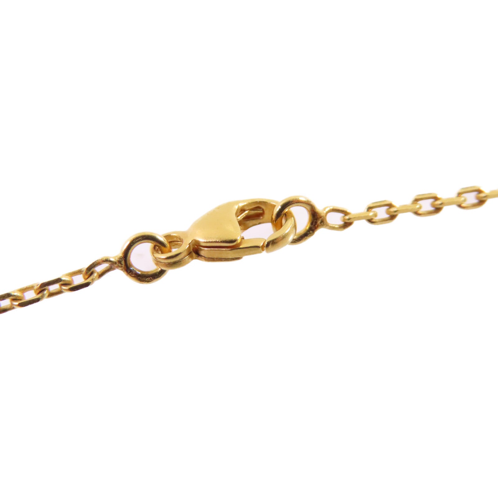 HERMES 金屬/Swift皮革O'Kelly Necklace金扣項鏈Etoupe大象色