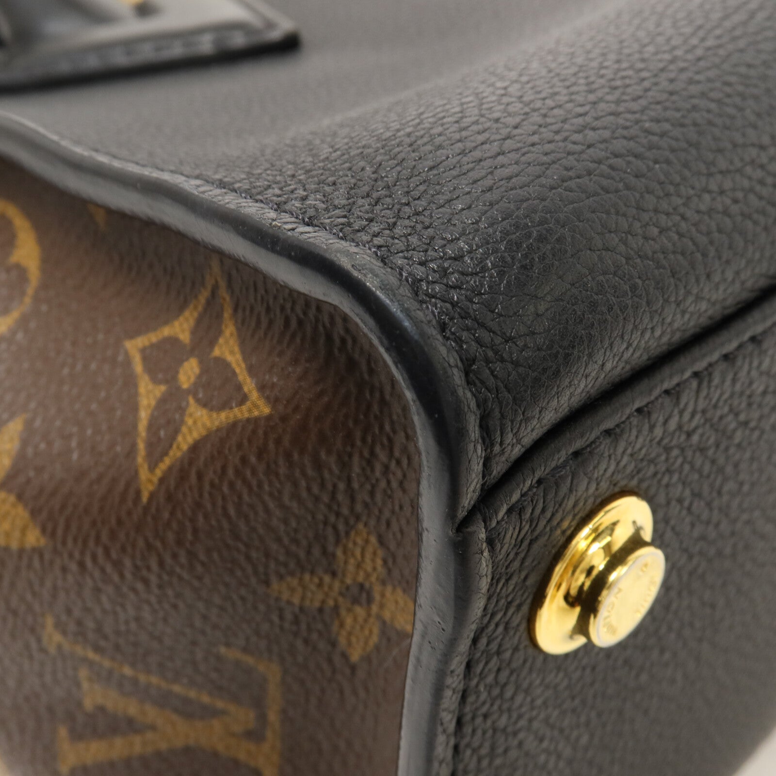 LOUIS VUITTON Monogram/牛皮皮革 On My Side PM手挽肩背兩用袋