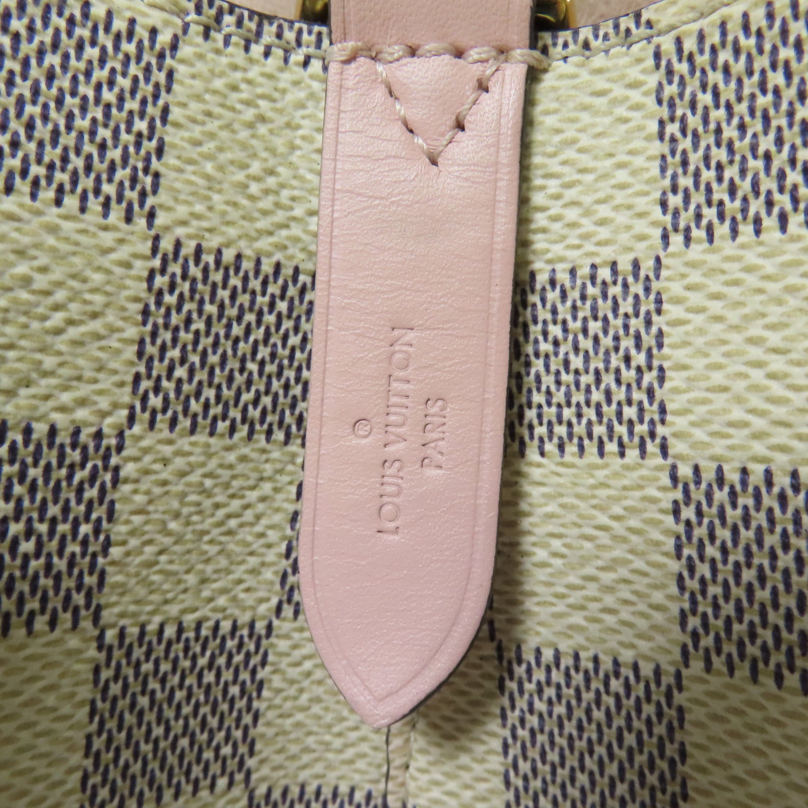 LOUIS VUITTON Damier Azur Neo Noe金扣肩背袋白色