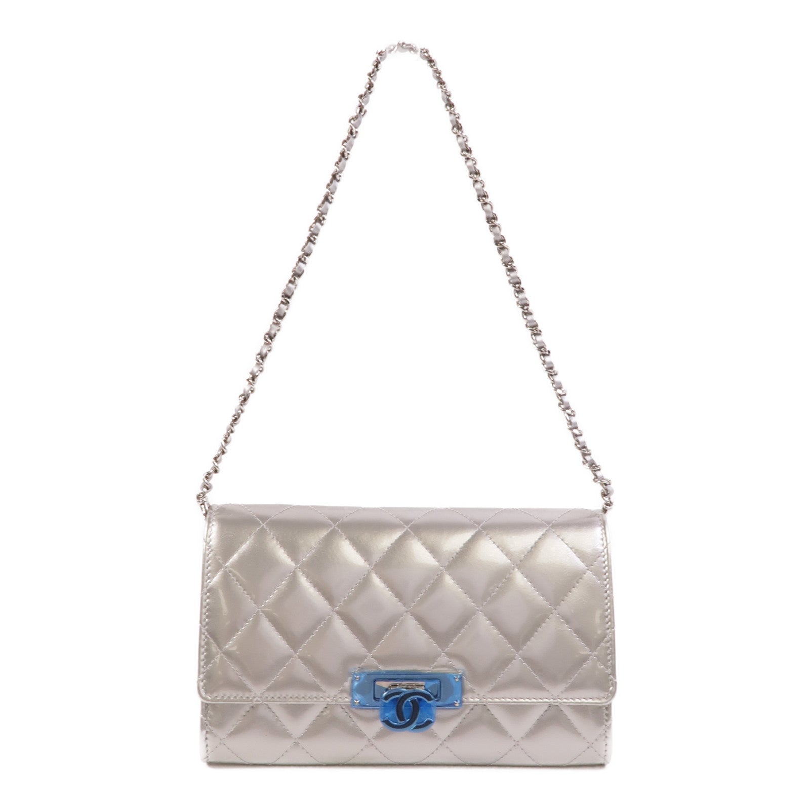 CHANEL 漆皮皮革Wallet On Chain肩背袋