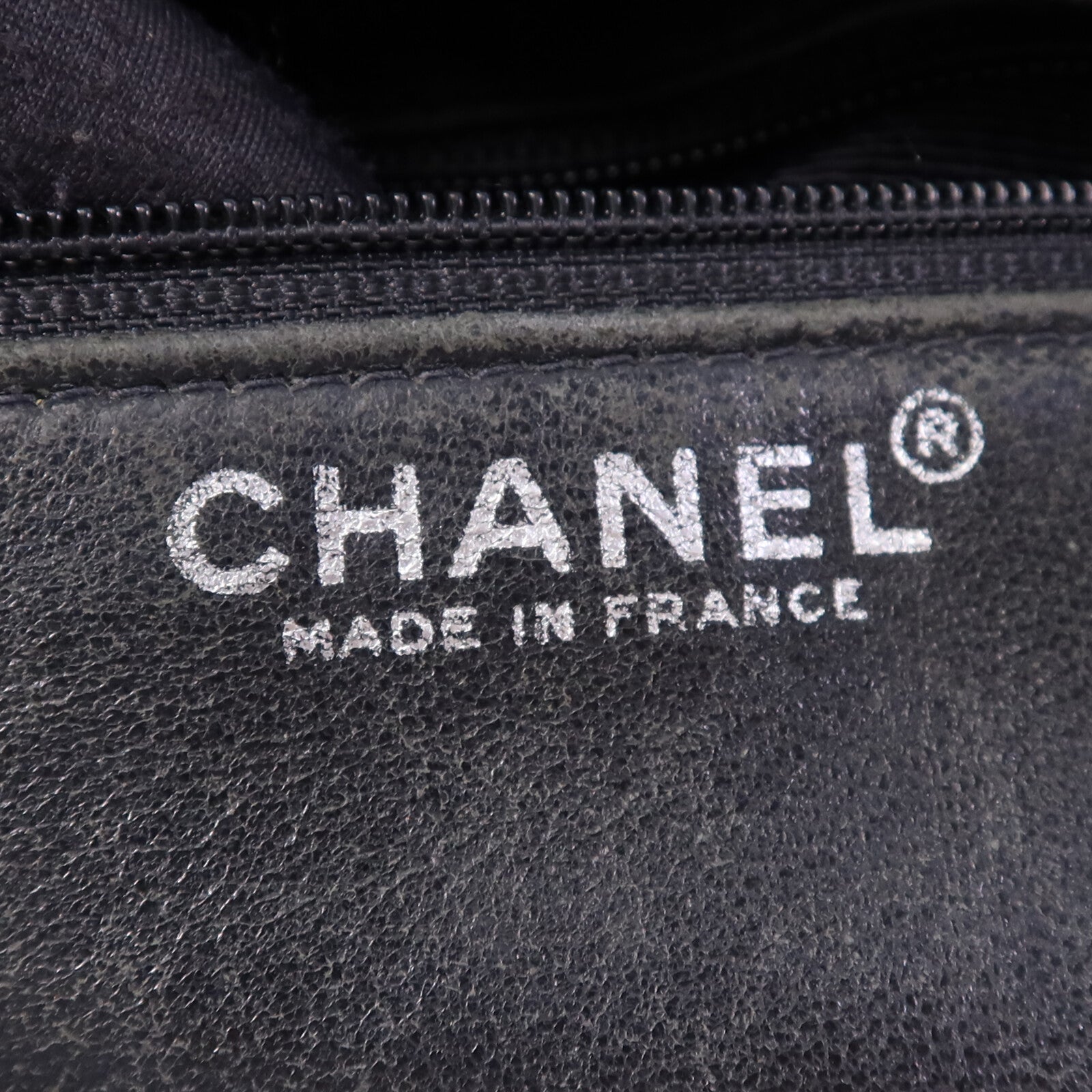 CHANEL 牛皮皮革Vintage Hand Bag銀扣肩背袋