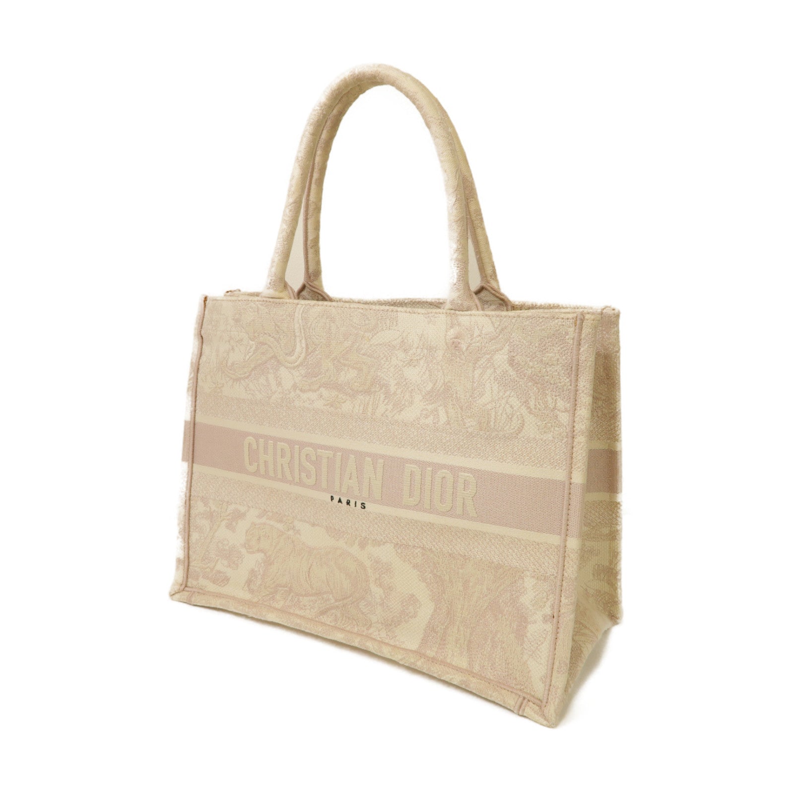 Dior 【激減優惠】帆布Medium Book Tote Bag手挽袋粉紅色