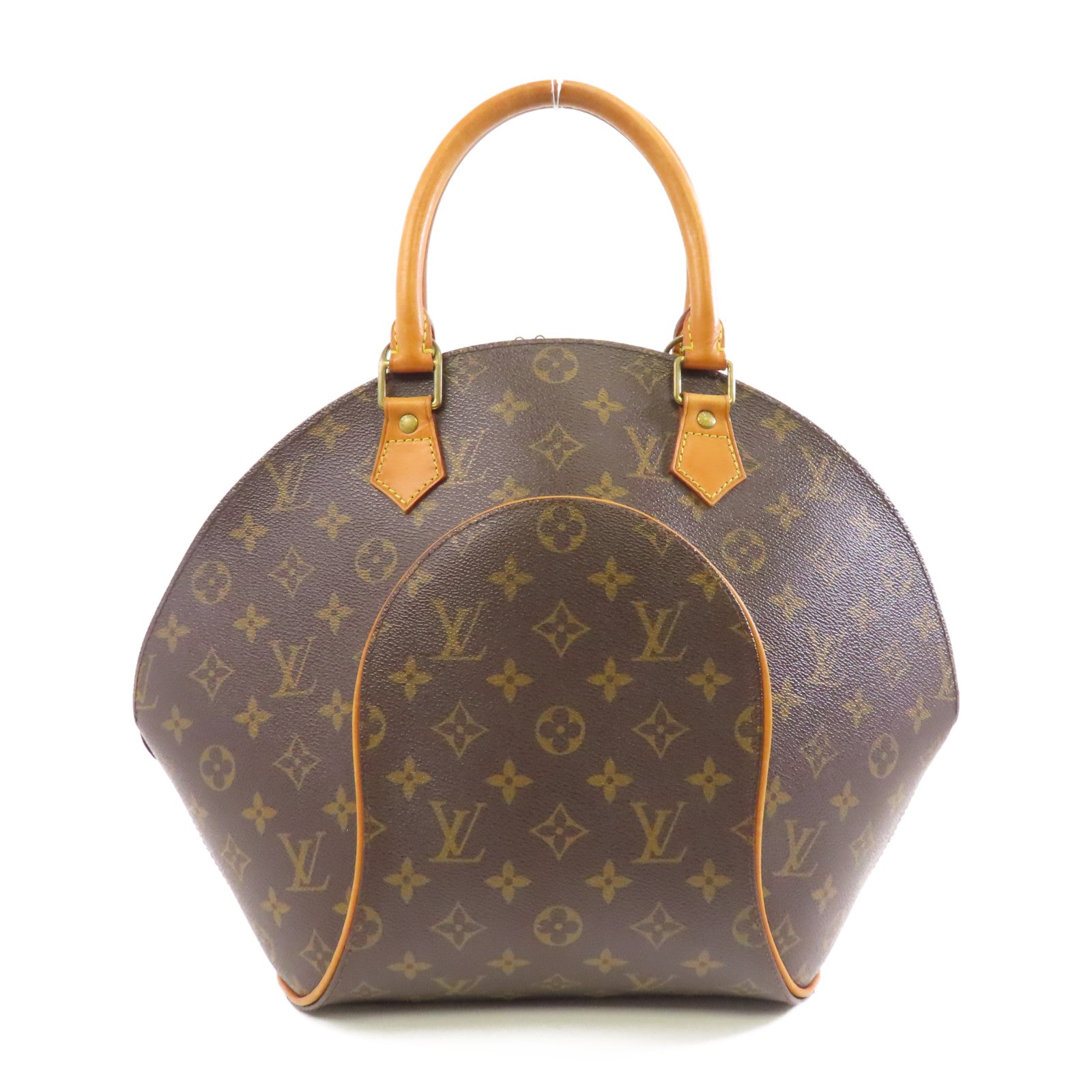 LOUIS VUITTON Monogram Elipse PM金扣手挽袋粉啡色