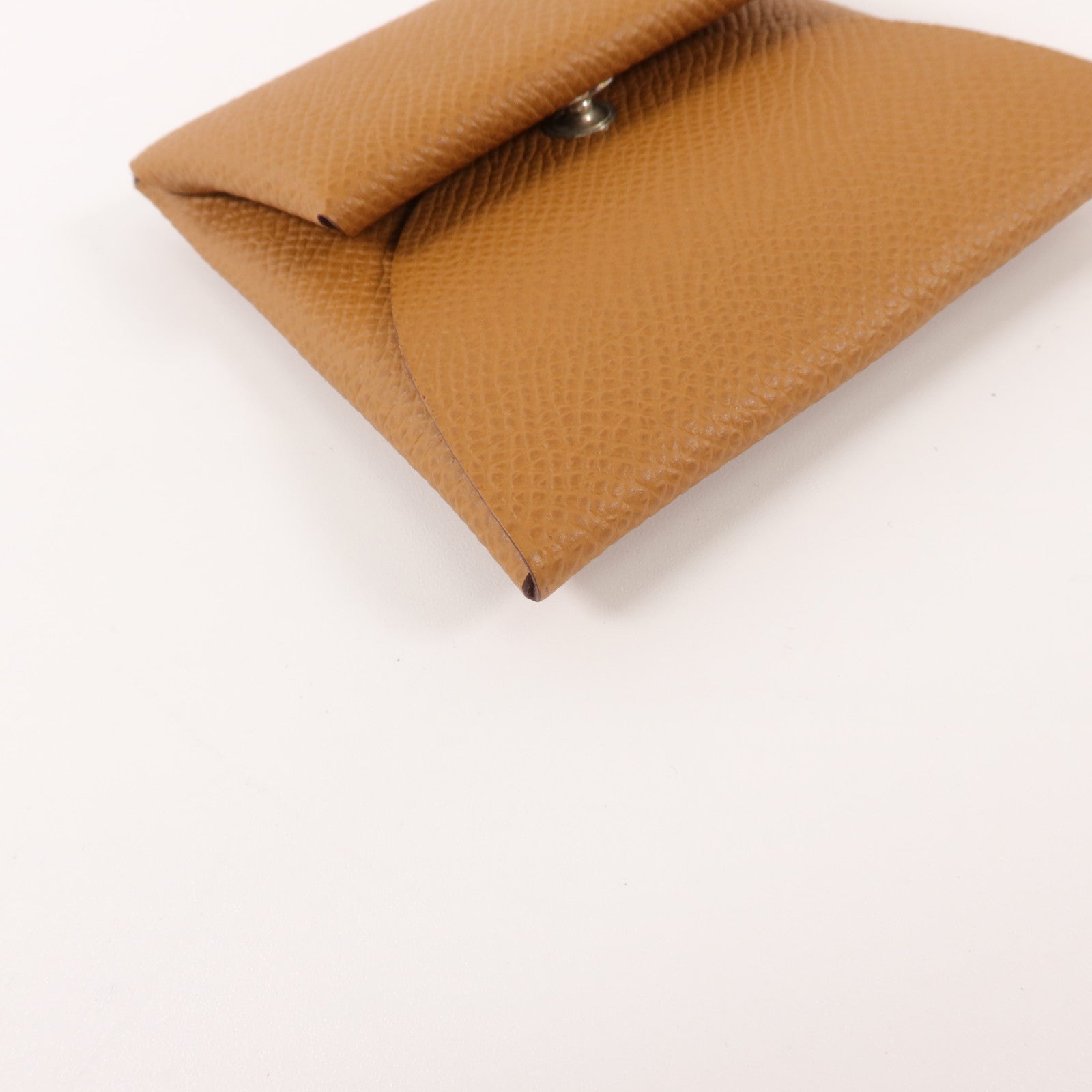 HERMES Epsom皮革Bastia Change Purse零錢包Gold