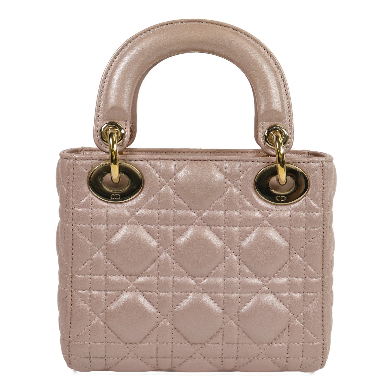 Dior 羊皮皮革Lady Dior Mini手挽肩背兩用袋