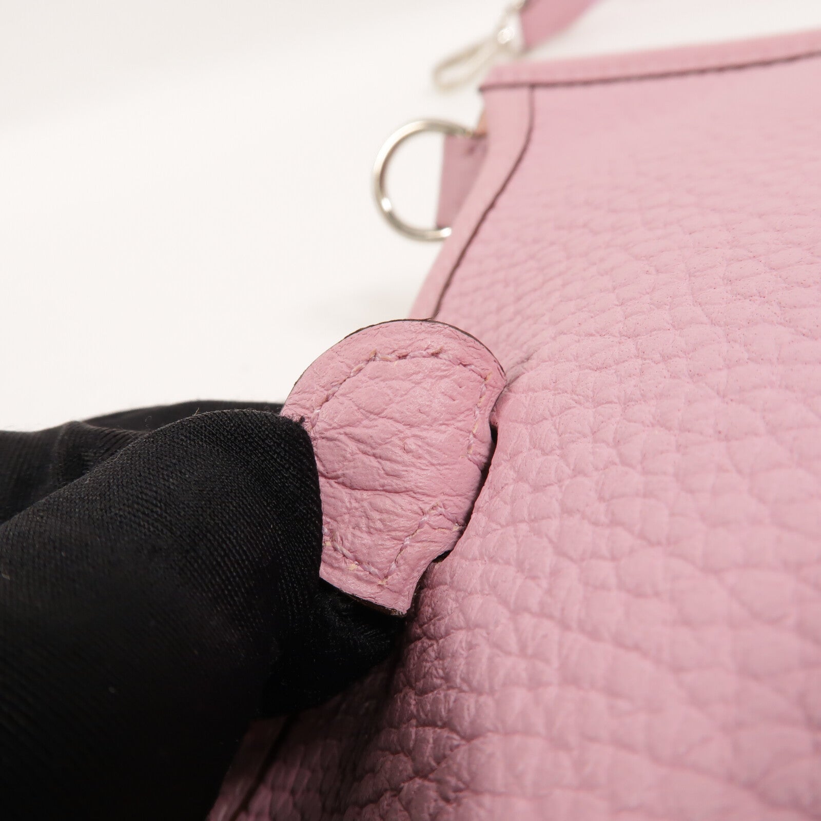 HERMES Clemence皮革Evelyne TPM肩背袋Mauve Sylvestre