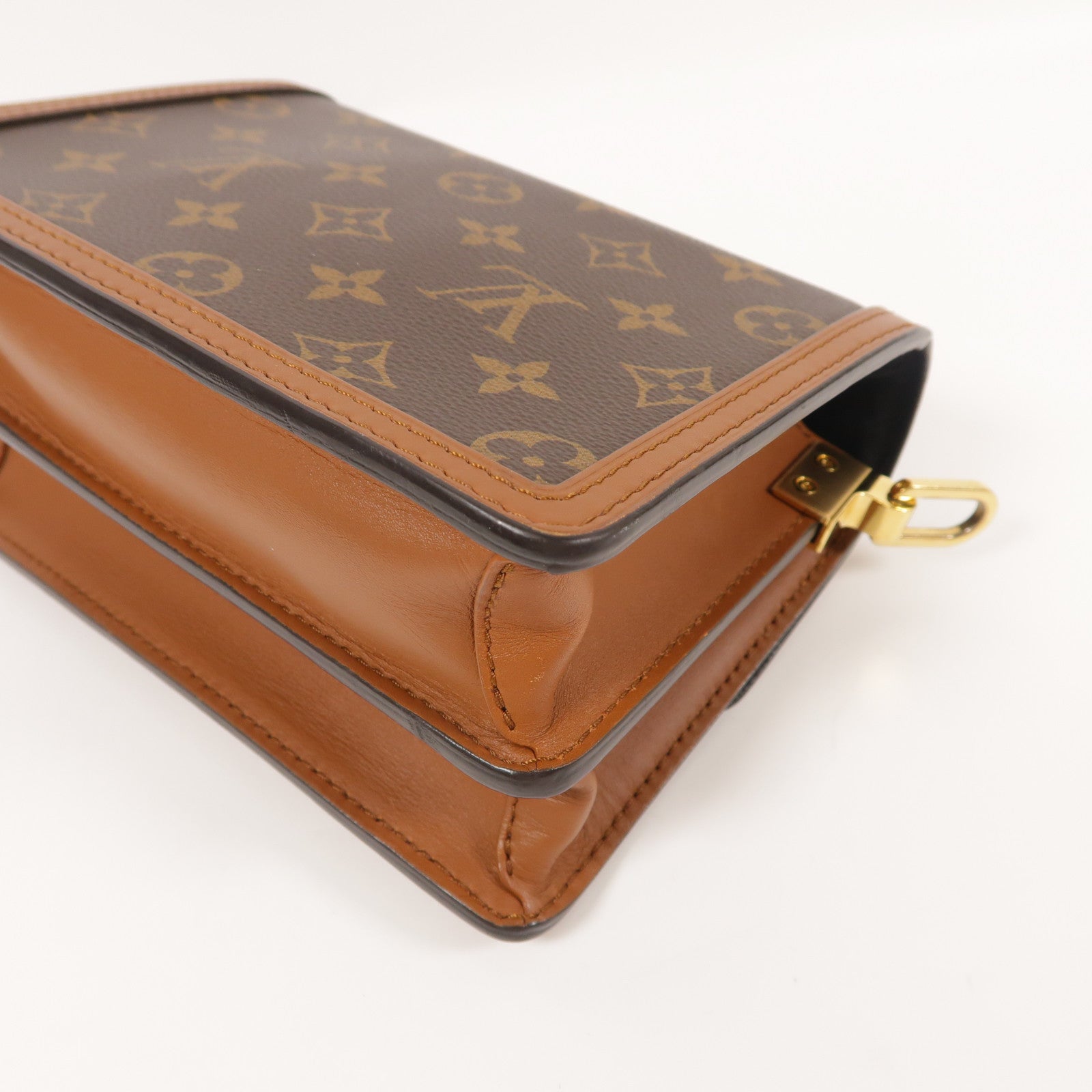 LOUIS VUITTON Monogrqam Reverse Mini Dauphine肩背袋棕色
