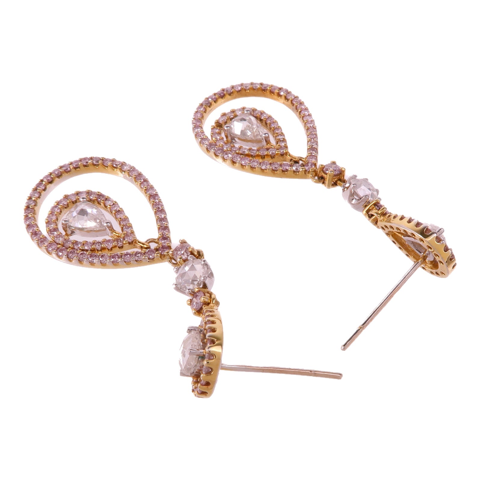 JEWELRY 18K黃金/白金Diamond Earrings鑽石耳環