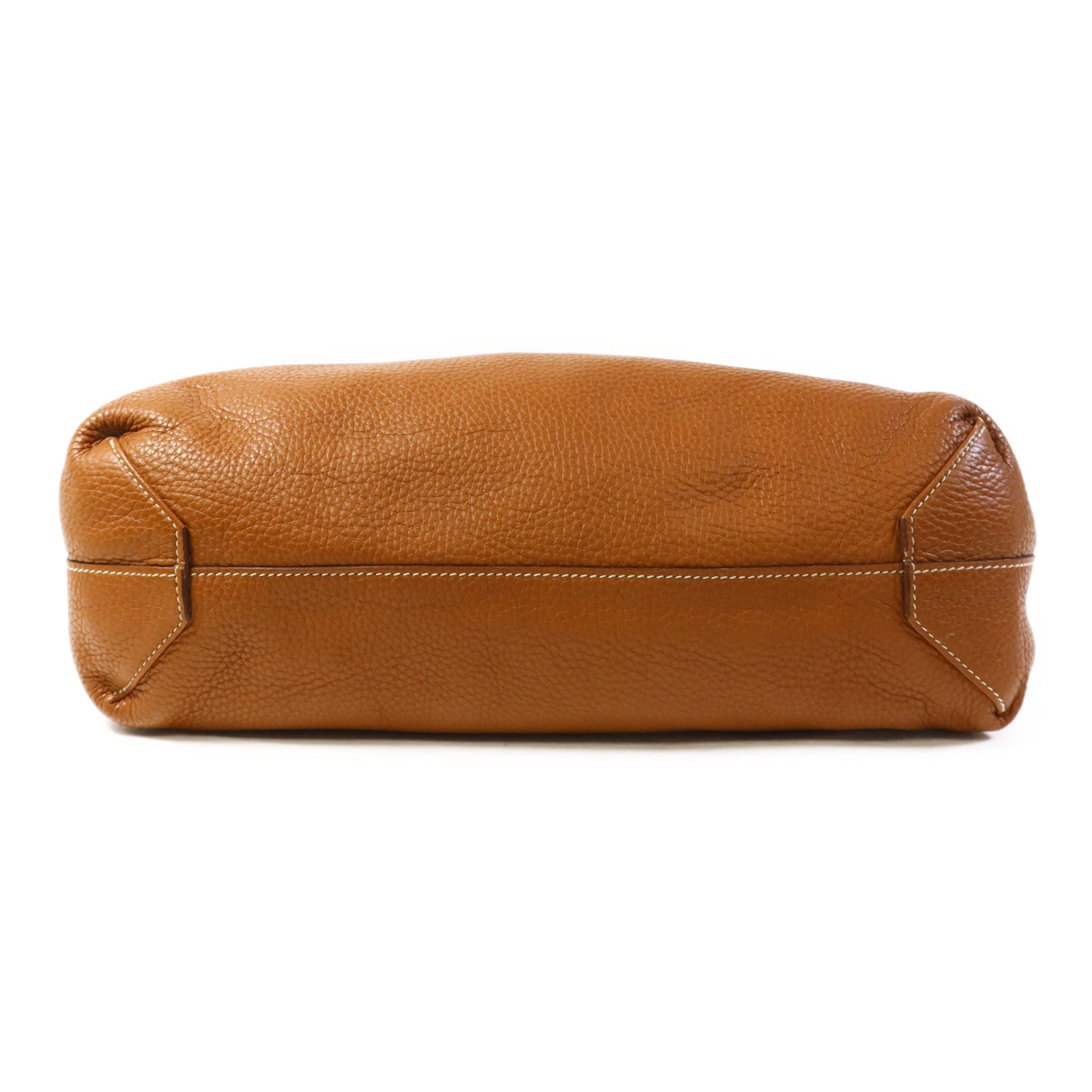 HERMES Clemence皮革Double Sens 35肩背袋/手挽袋Gold/Bleu Abysse