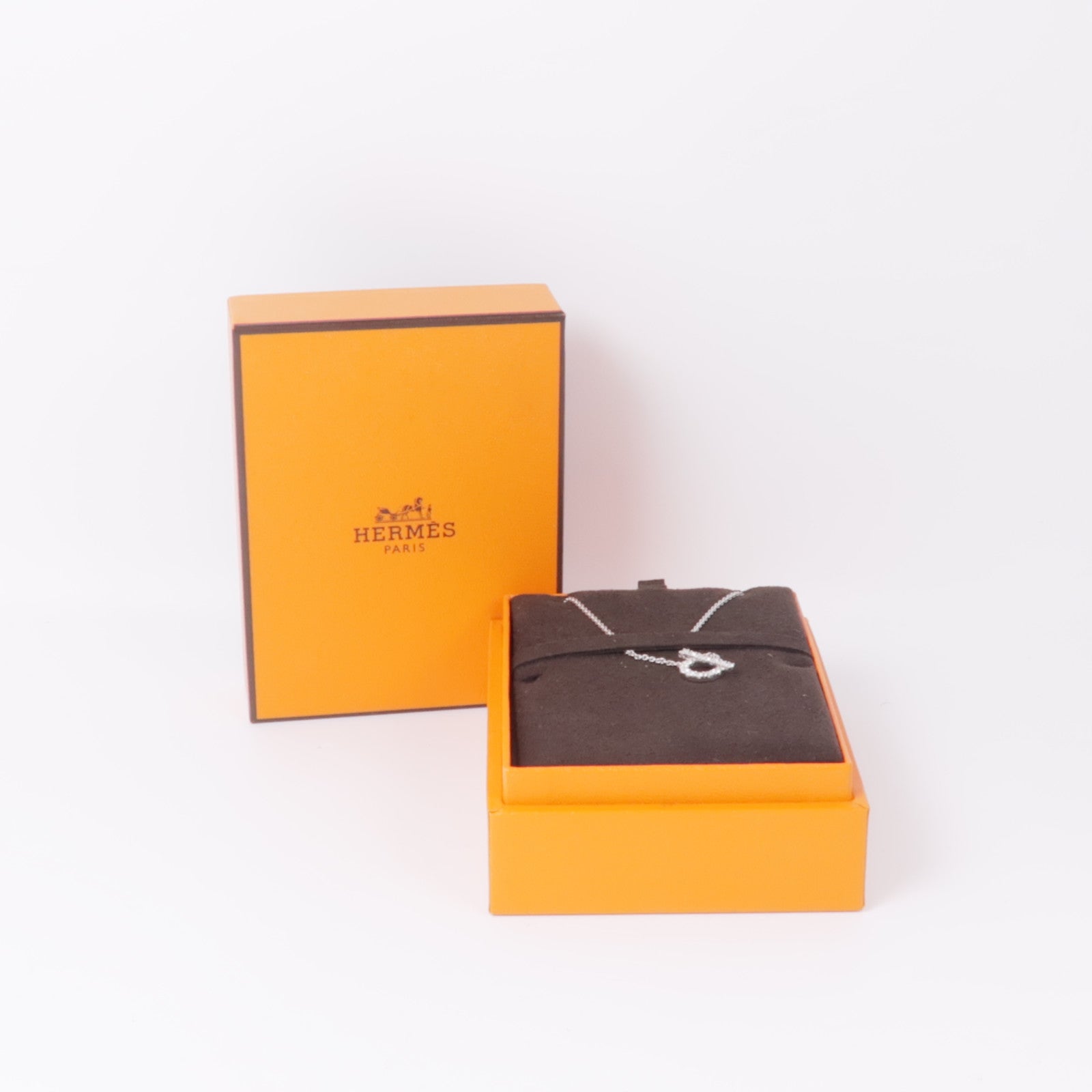 HERMES 【激減優惠】18K白金Finesse Pendant鑽石項鍊