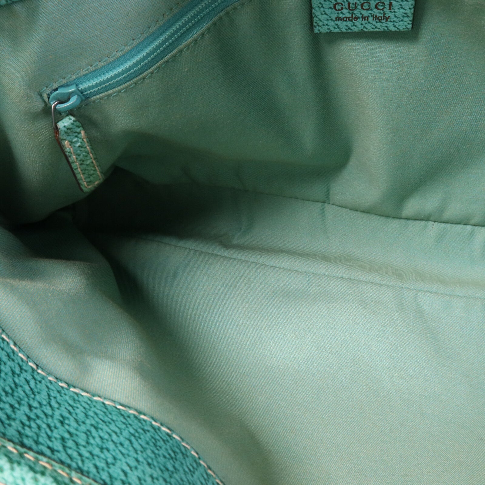 GUCCI 帆布Shoulder Bag銀扣手挽袋