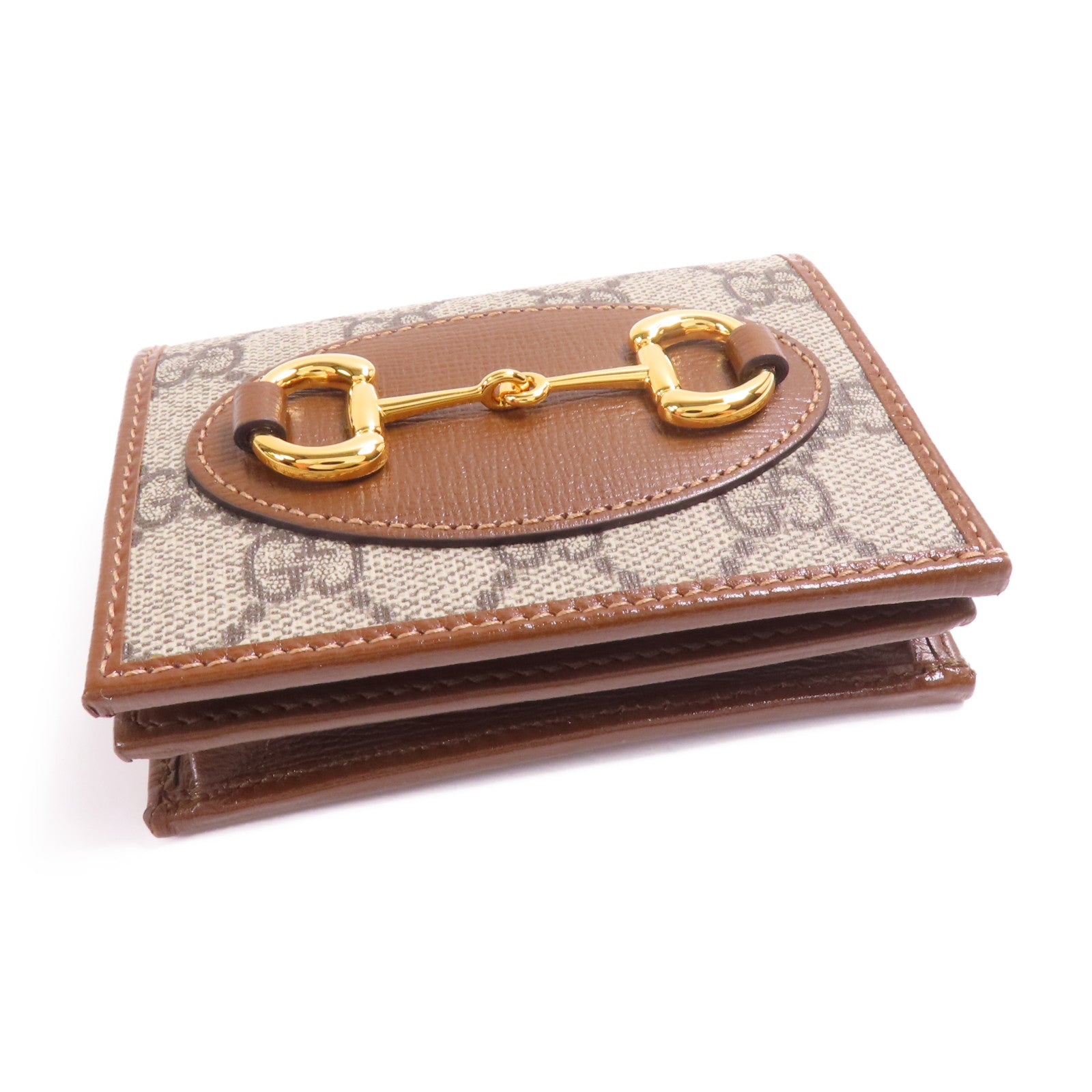 GUCCI 塗層帆布Wallet金扣錢包