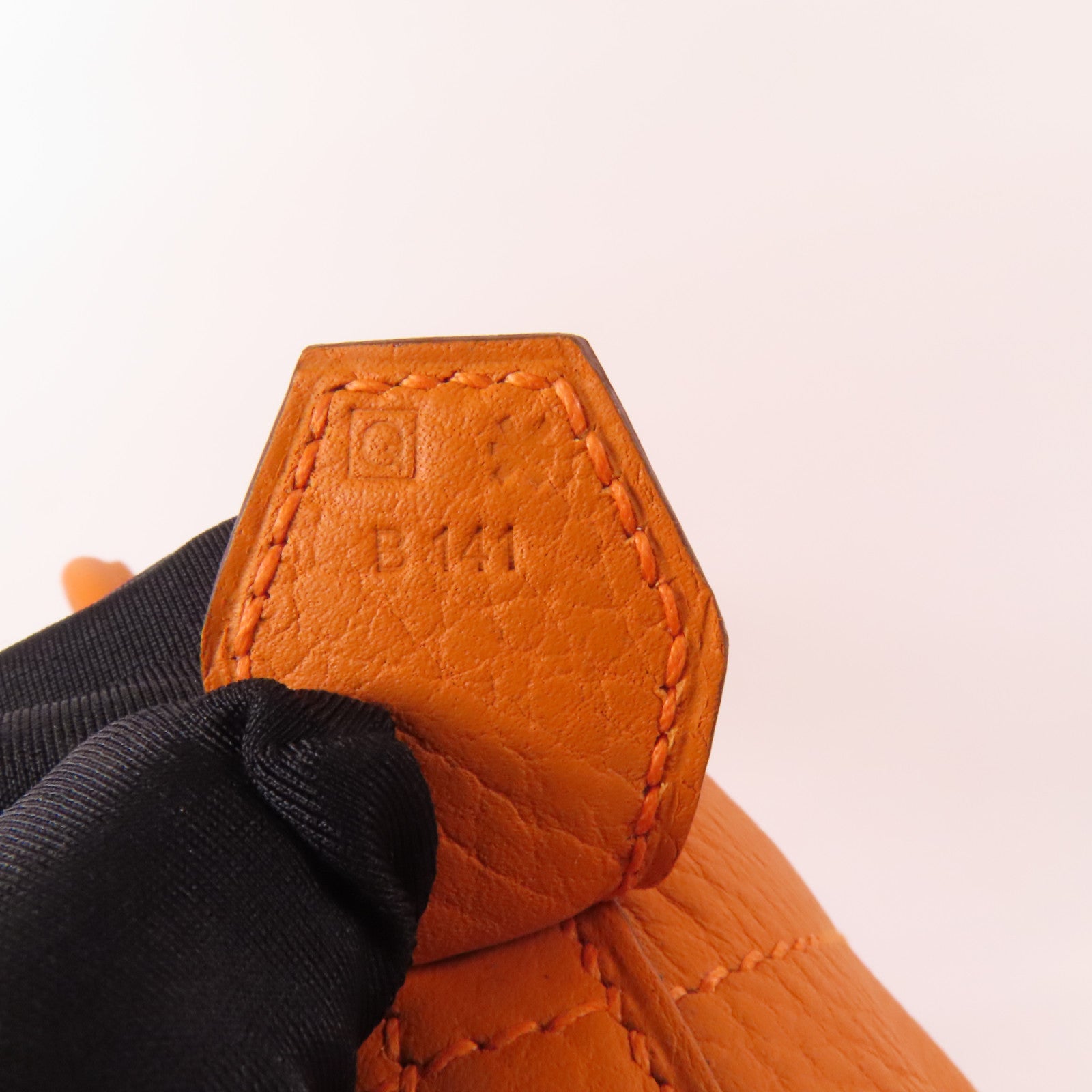 HERMES Clemence皮革Bolide 31銀扣手挽肩背兩用袋Orange