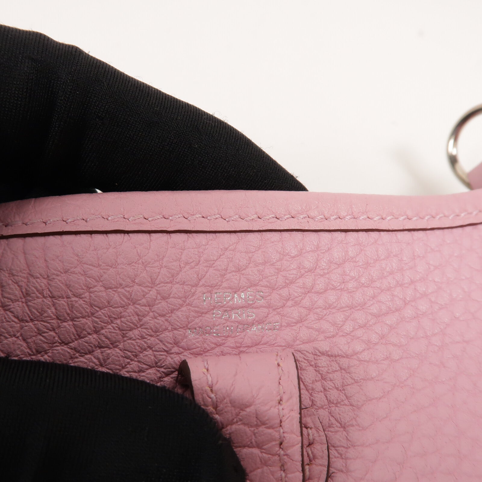 HERMES Clemence皮革Evelyne TPM肩背袋Mauve Sylvestre