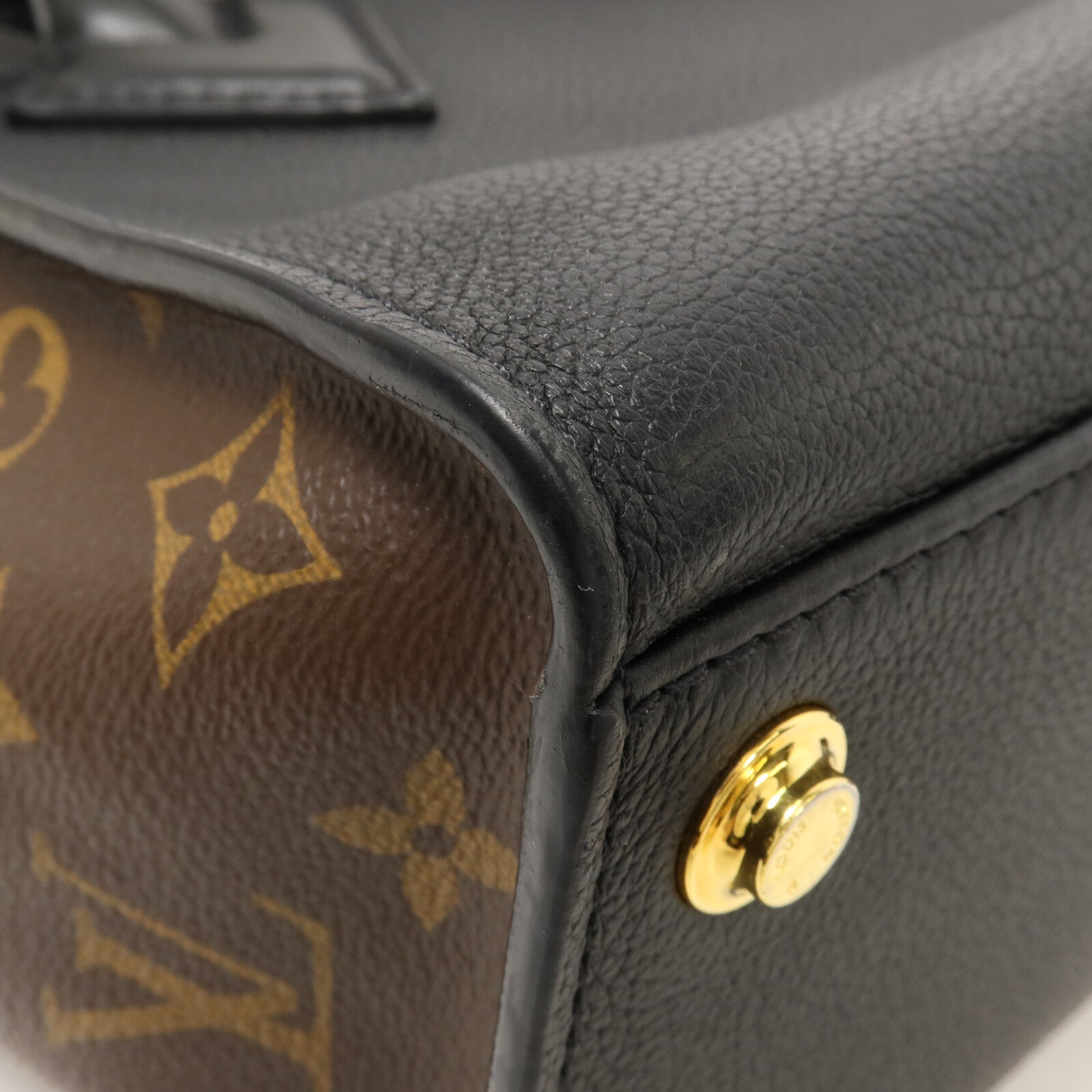 LOUIS VUITTON Monogram/牛皮皮革 On My Side PM手挽肩背兩用袋