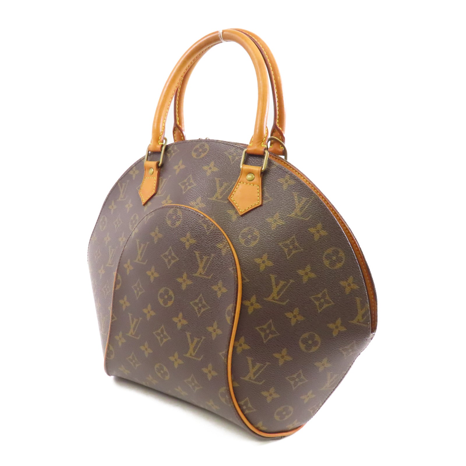 LOUIS VUITTON Monogram Elipse PM金扣手挽袋粉啡色