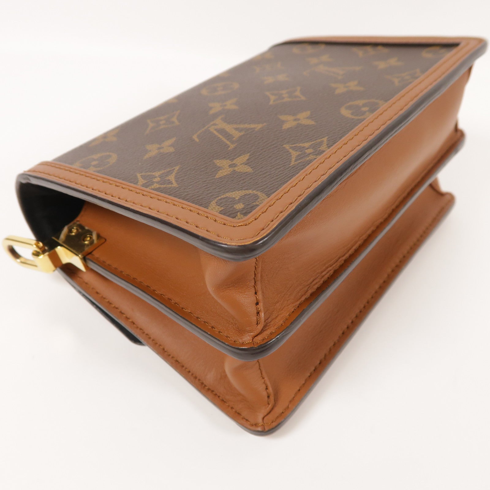 LOUIS VUITTON Monogrqam Reverse Mini Dauphine肩背袋棕色