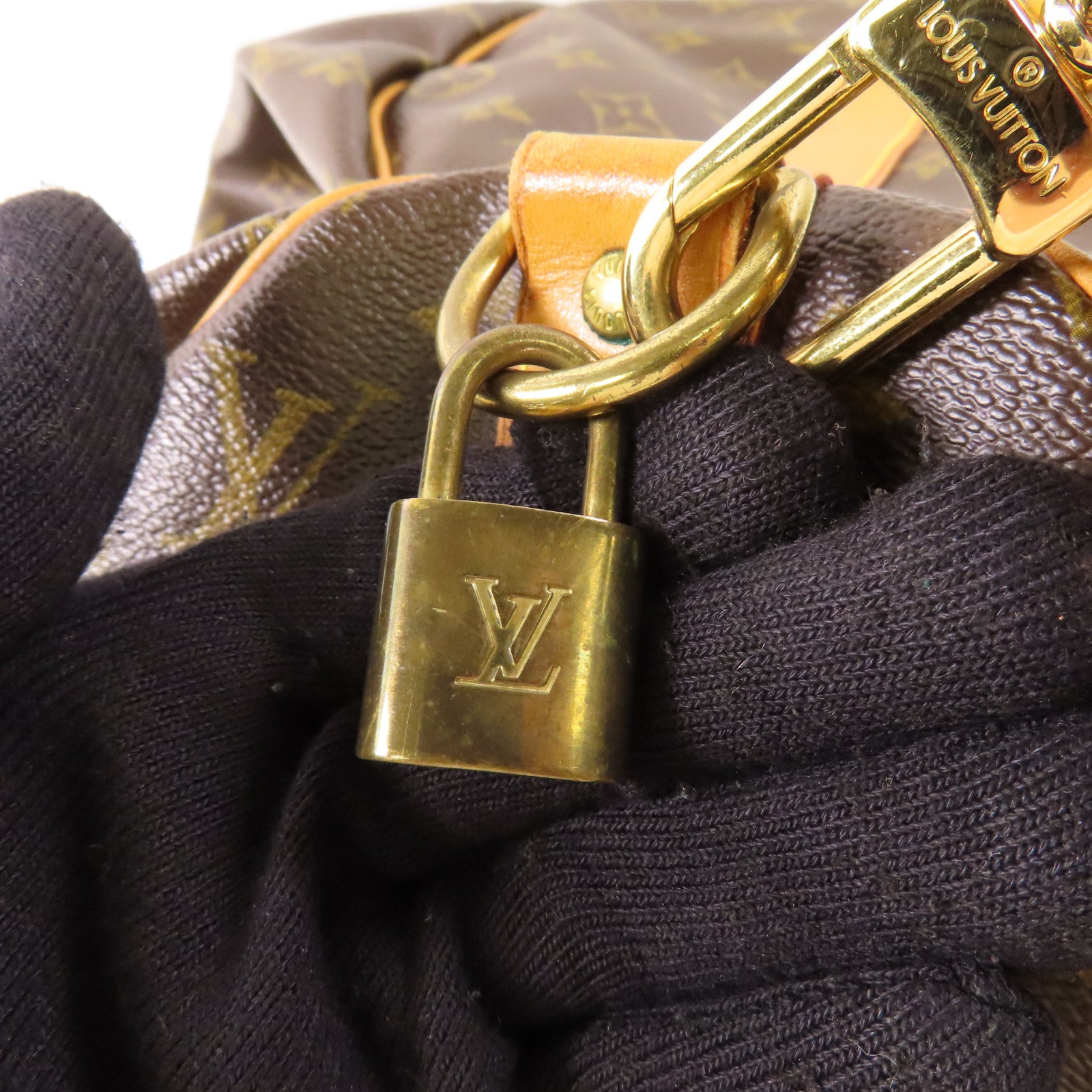 LOUIS VUITTON Monogram Keepall Bandouliere 45金扣手挽肩背兩用袋