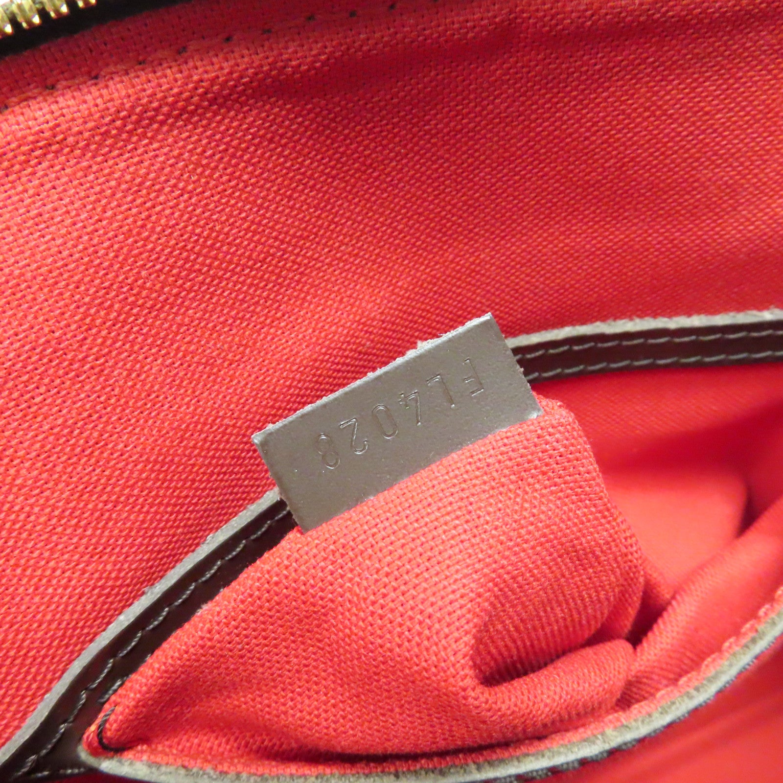 LOUIS VUITTON 【激減優惠】Damier Ebene Alma MM金扣手挽袋啡色