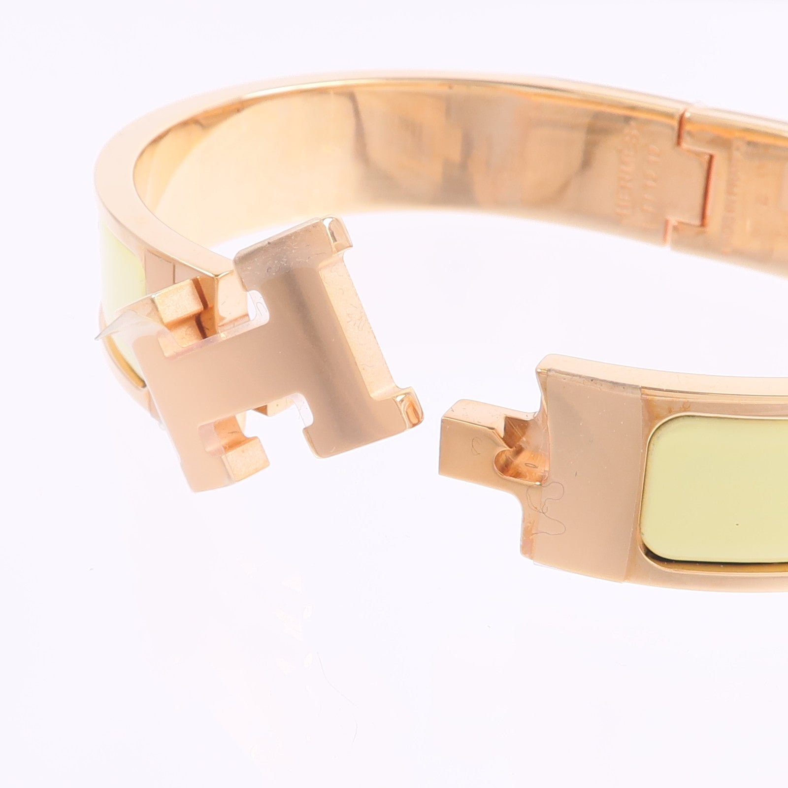 HERMES 金屬/琺瑯Clic H Bracelet手鐲